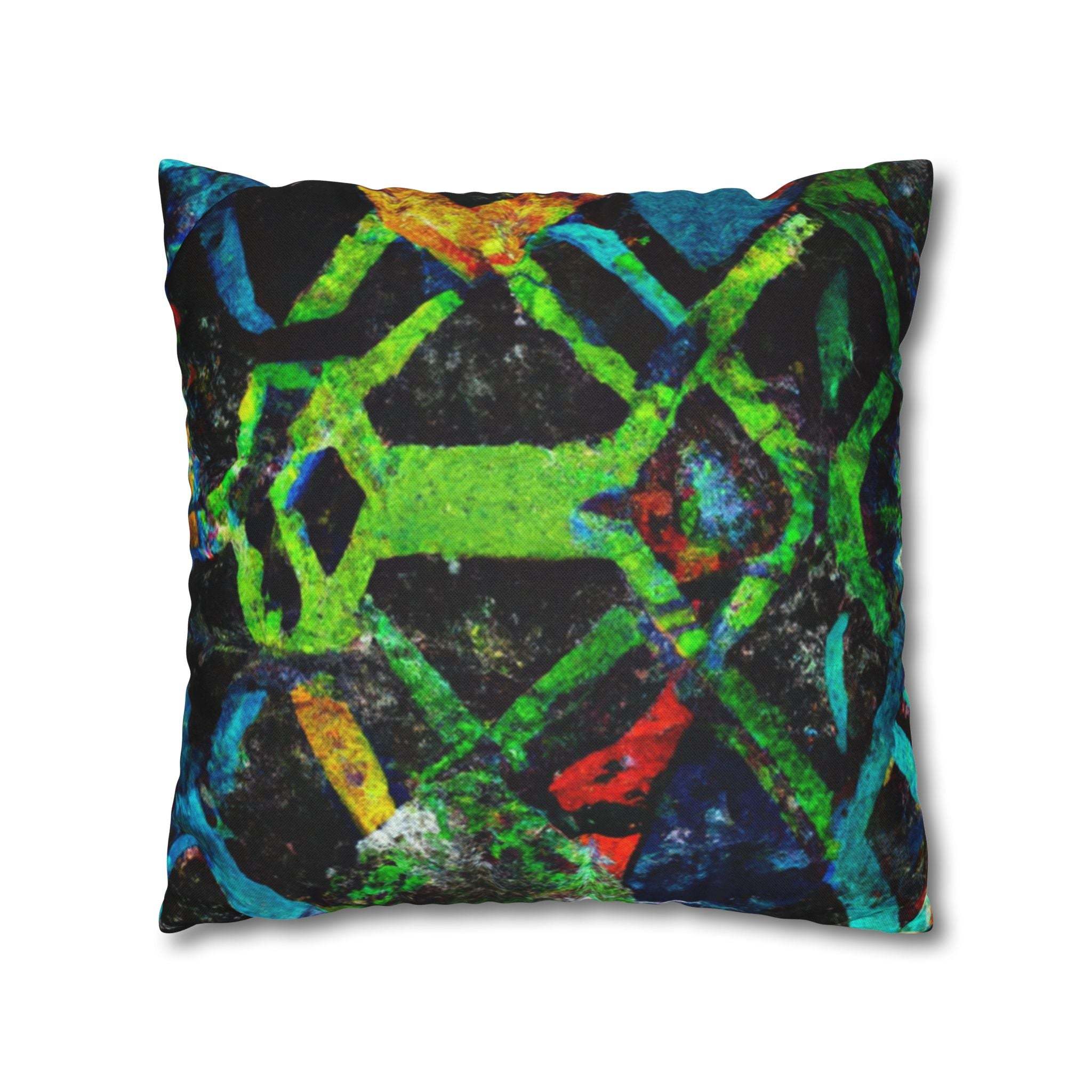 Vibrant Afrocentric Strength Pillow Case-Afroadorn 