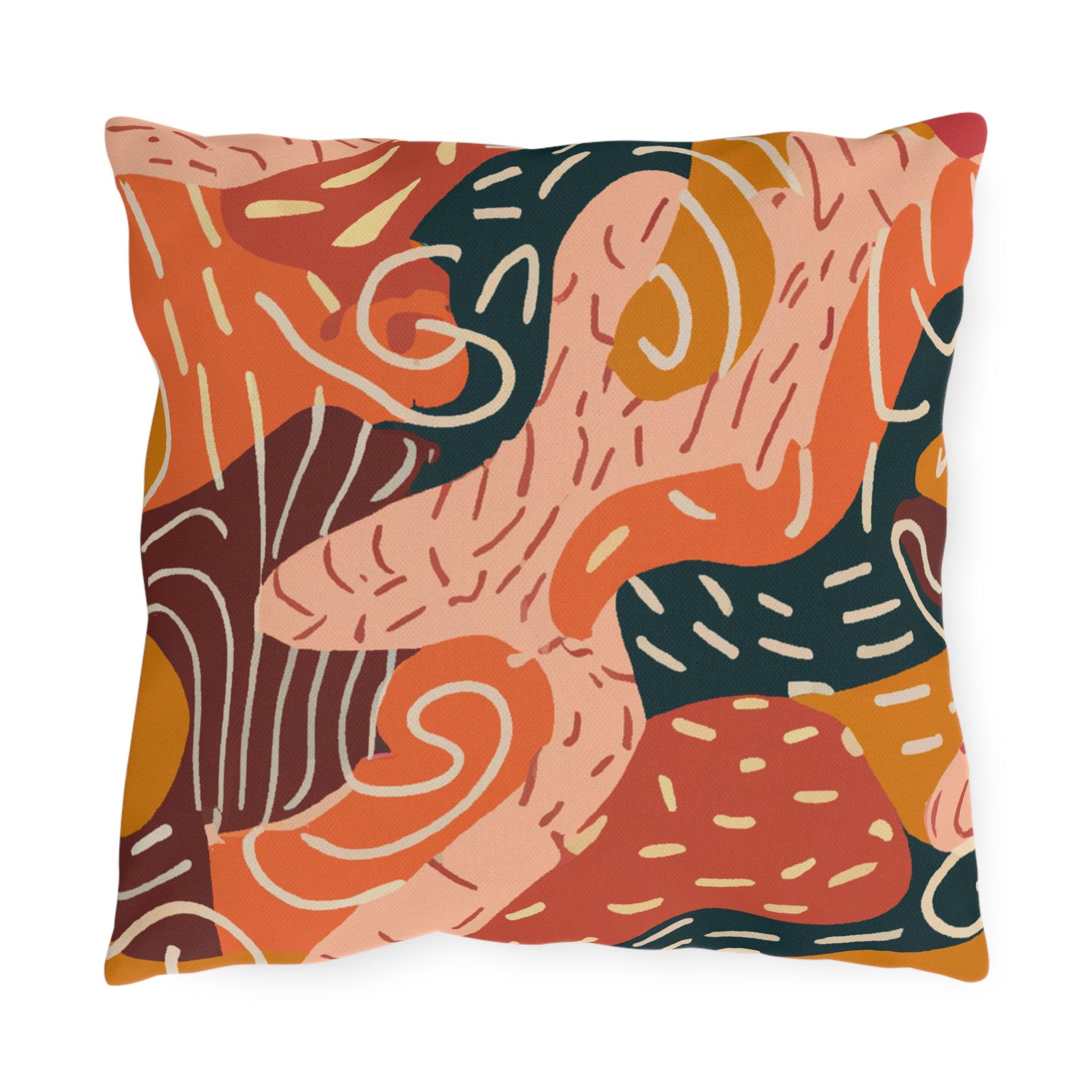 AfroEarth Outdoor Throw Pillow-Afroadorn 