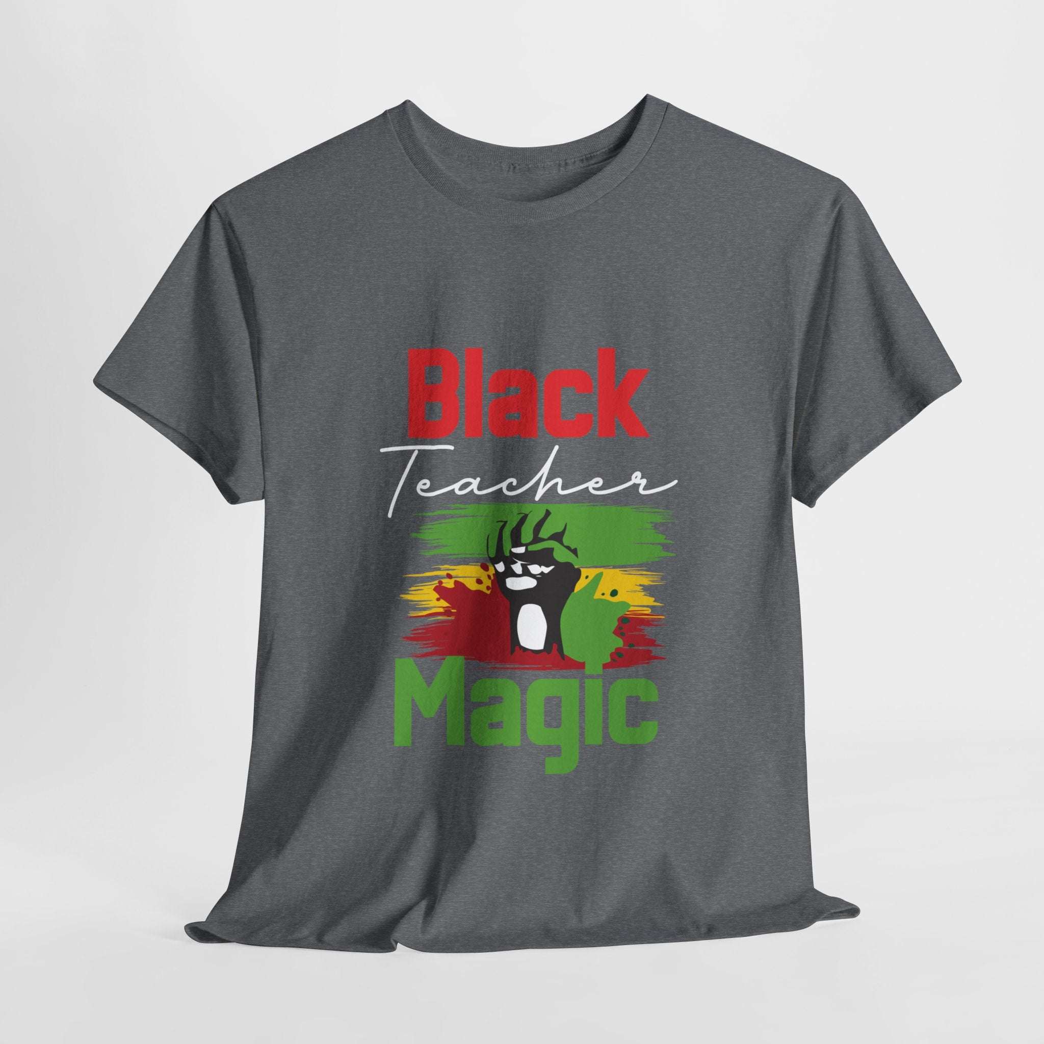 Black Teacher Magic T-Shirt-Afroadorn 