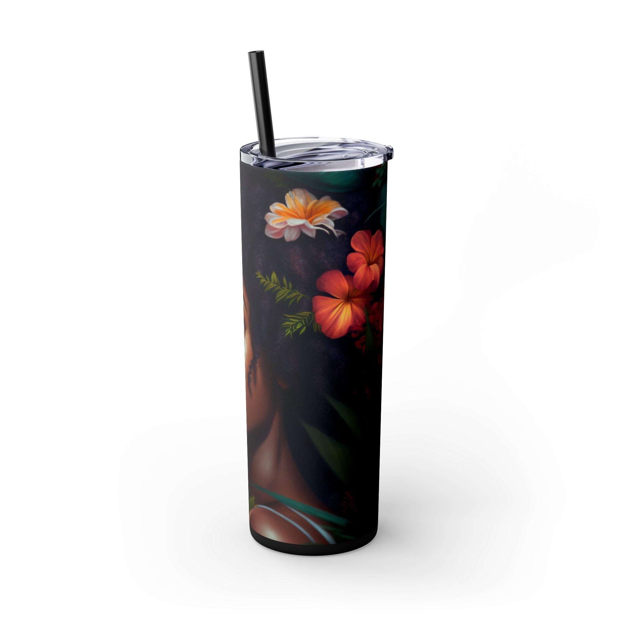 African Essence 20oz Skinny Tumbler-Afroadorn 