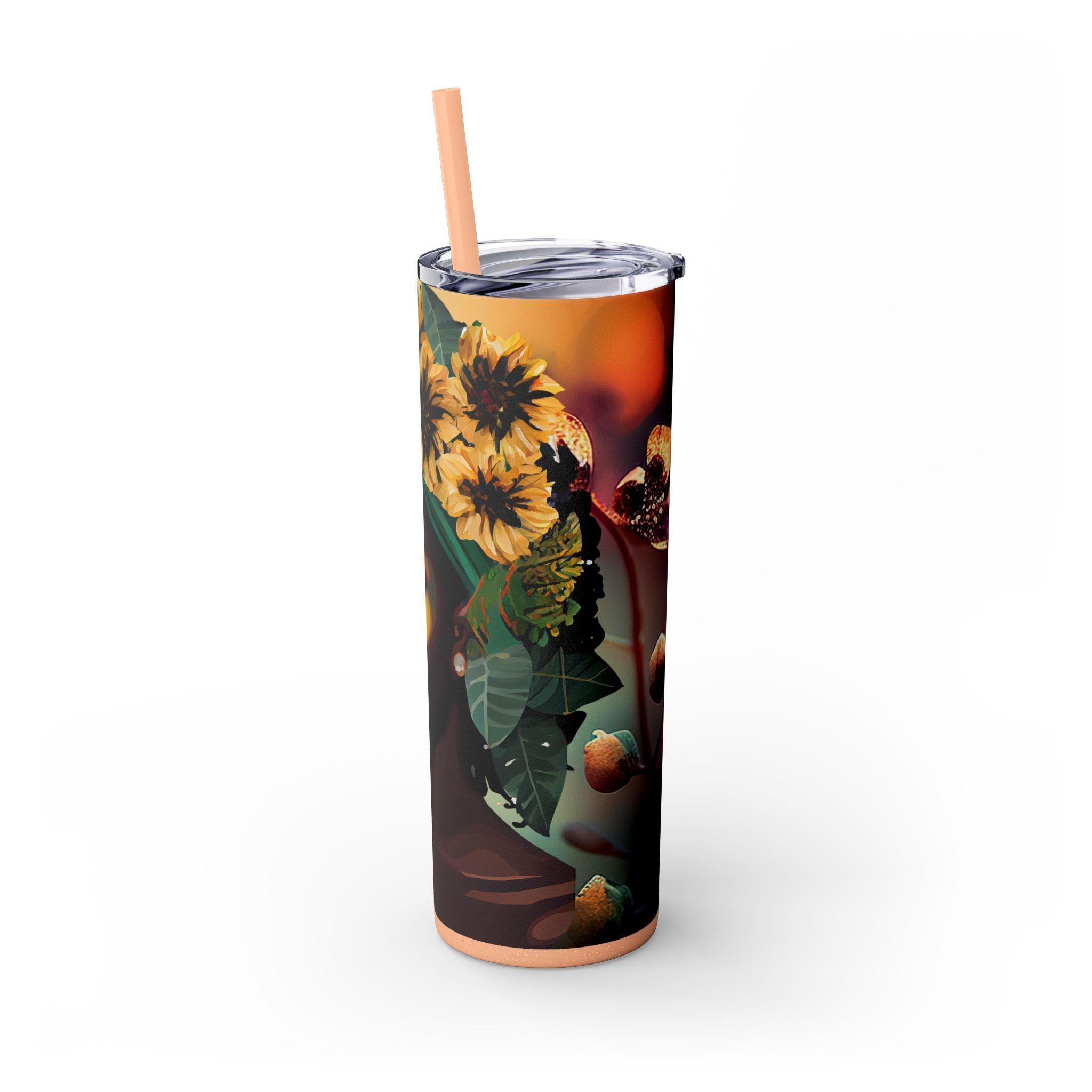 Earthy Afro Beauty 20oz Tumbler-Afroadorn 