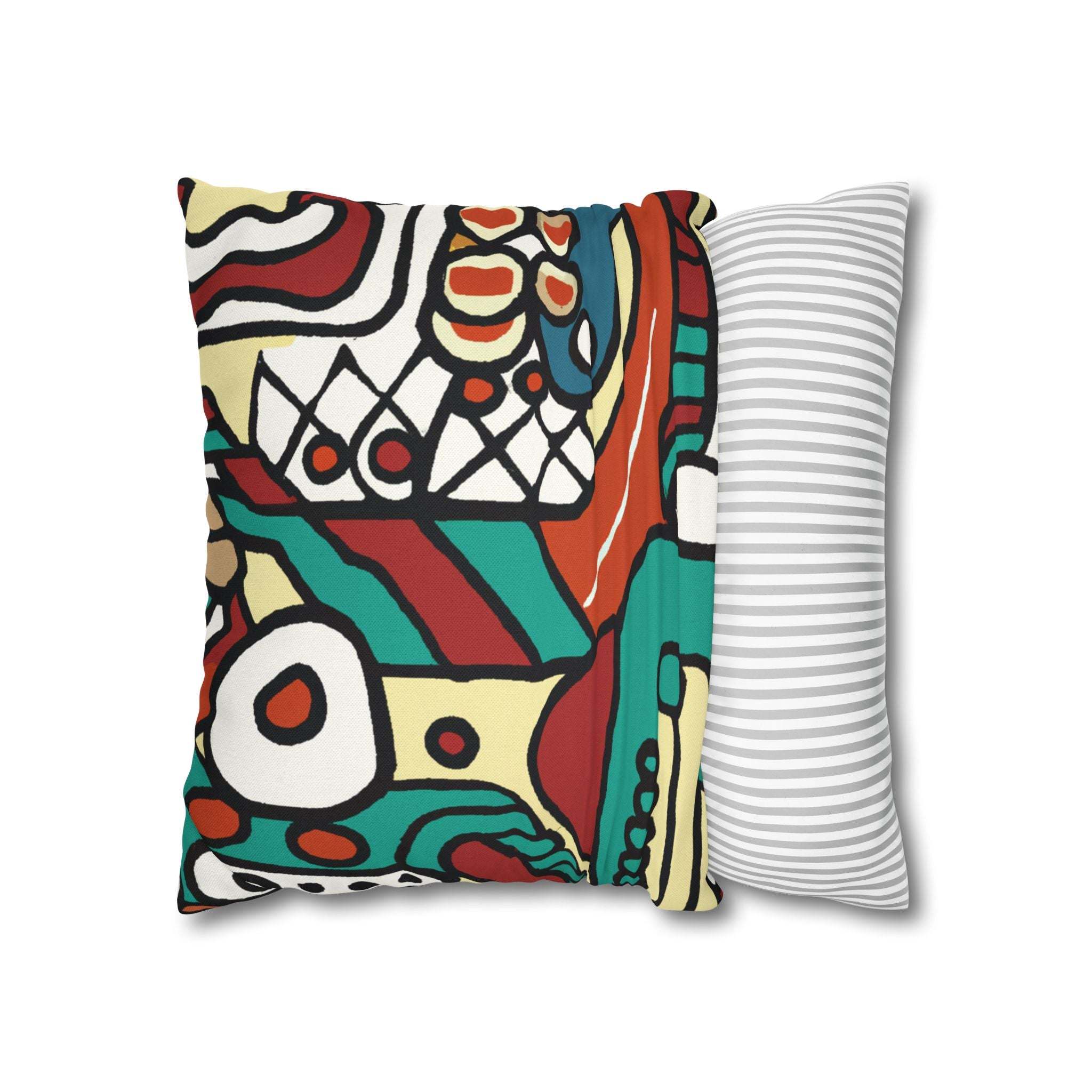 Pan-African Pride Geometric Pillow Case-Afroadorn 