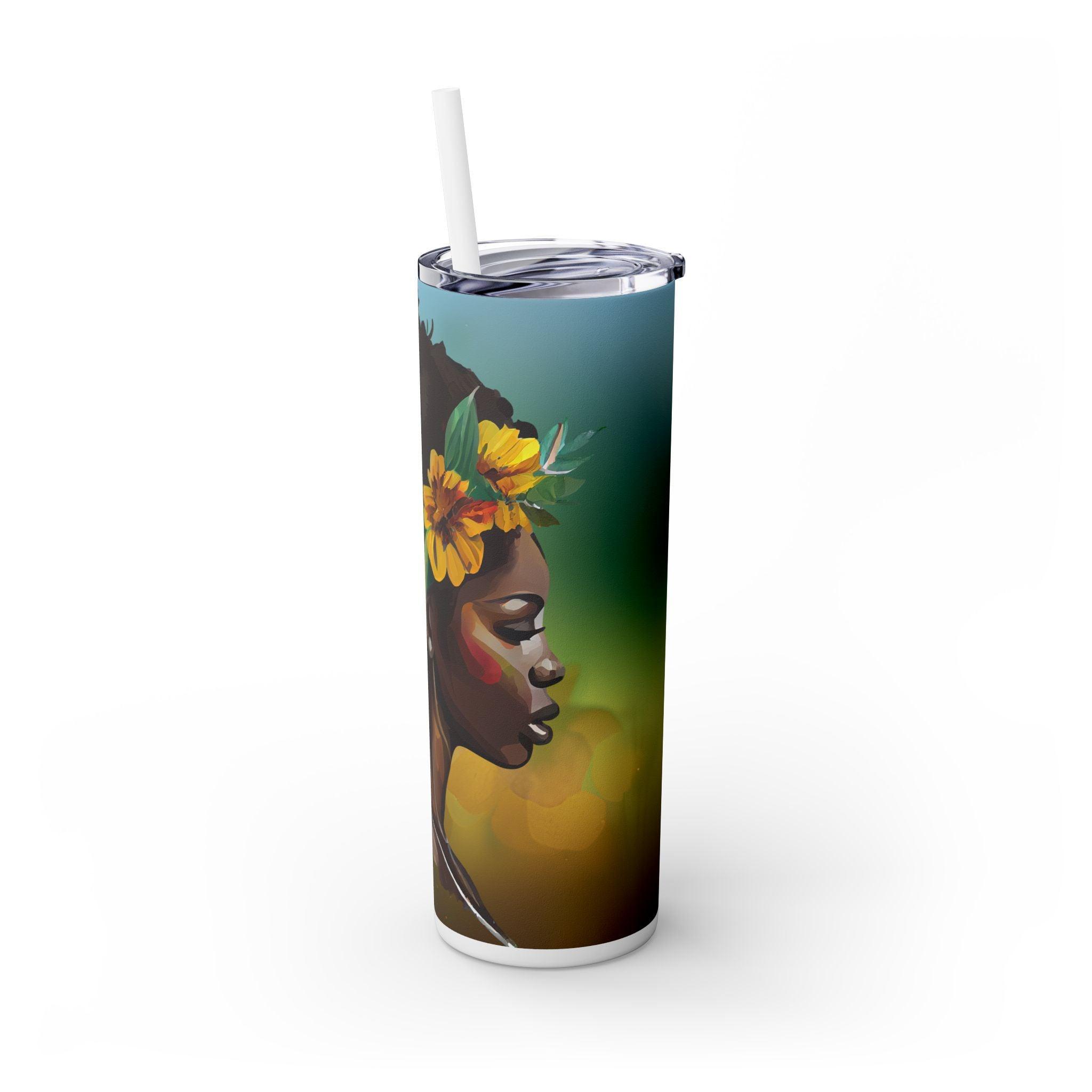 African Roots 20oz Skinny Tumbler-Afroadorn 