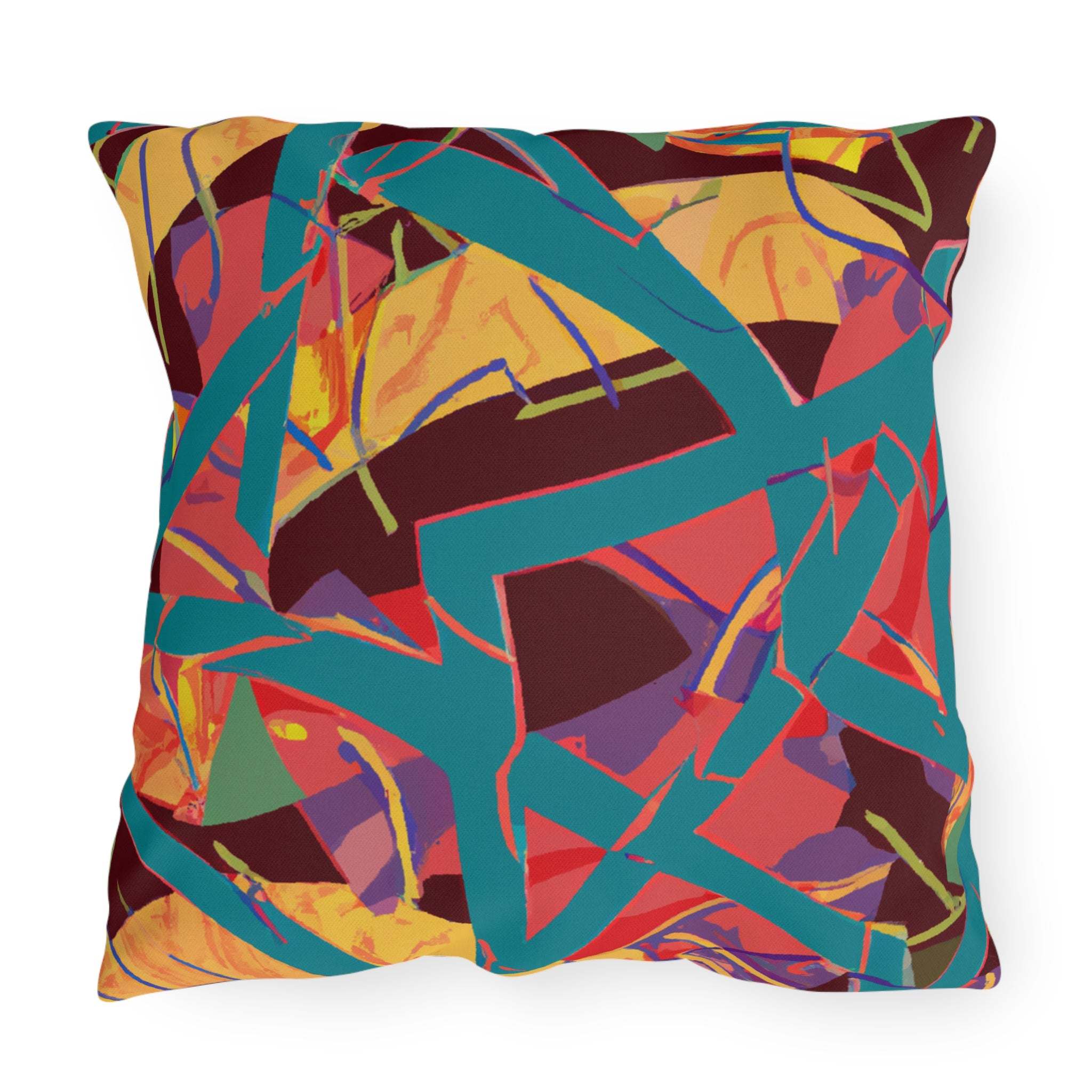 Vibrant Heritage Outdoor Throw Pillow-Afroadorn 