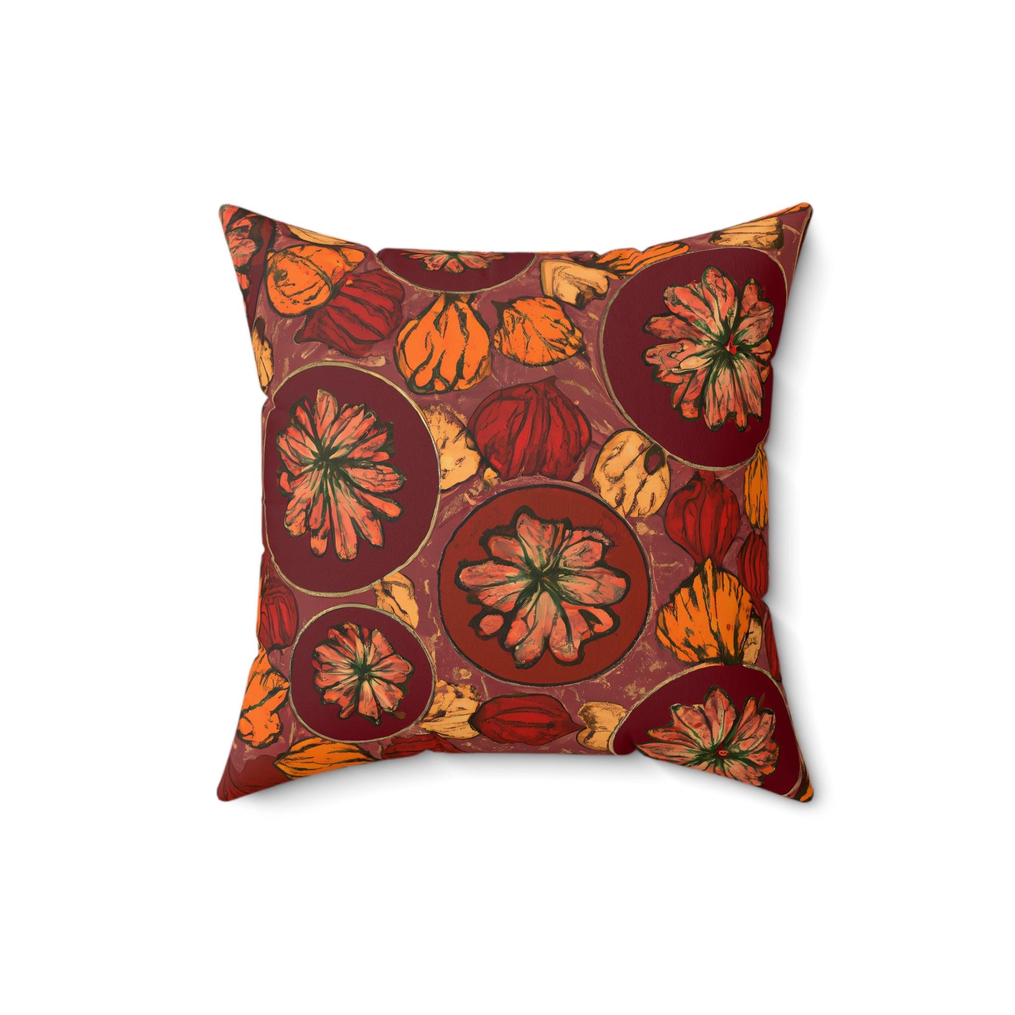 Amber Kente: Tribal Print Throw Pillow - Afroadorn 