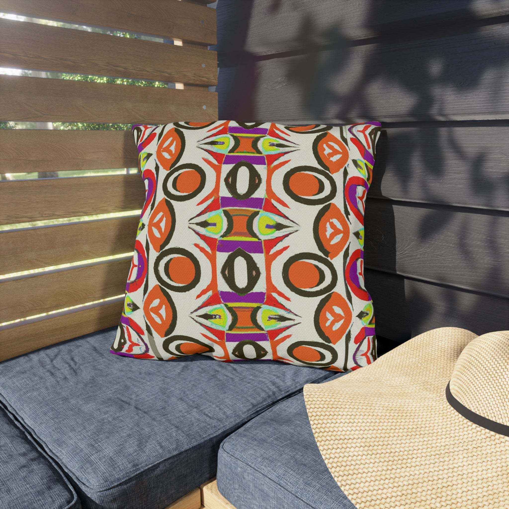 Zafari Oasis African Inspired Outdoor Throw Pillow-Afroadorn 