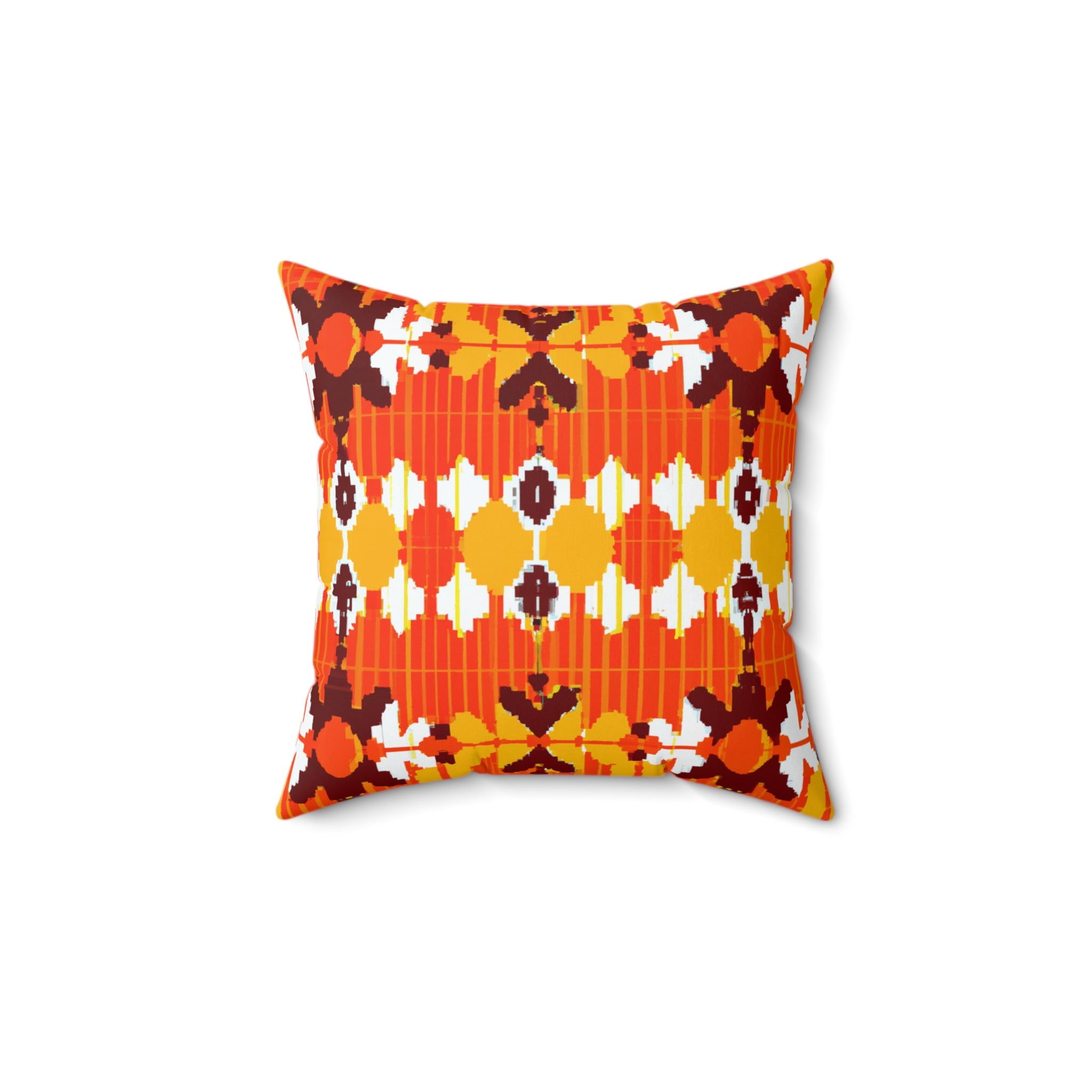 Vibrant Unity Geometric Throw Pillow-Afroadorn 