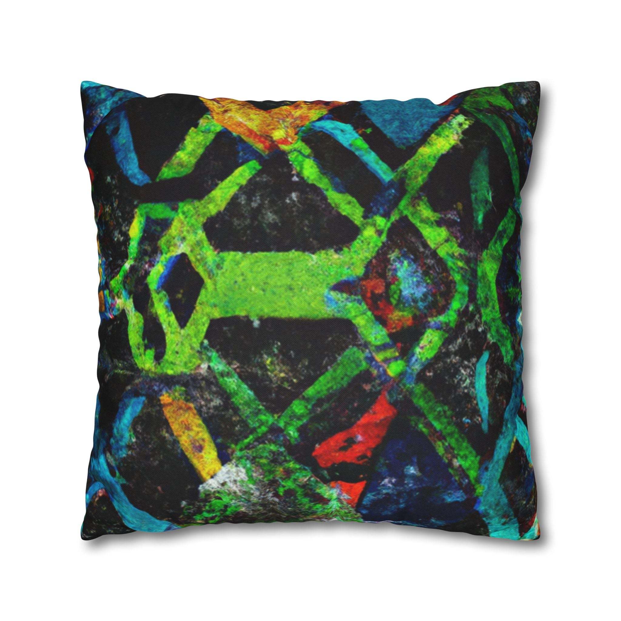 Vibrant Afrocentric Strength Pillow Case-Afroadorn 