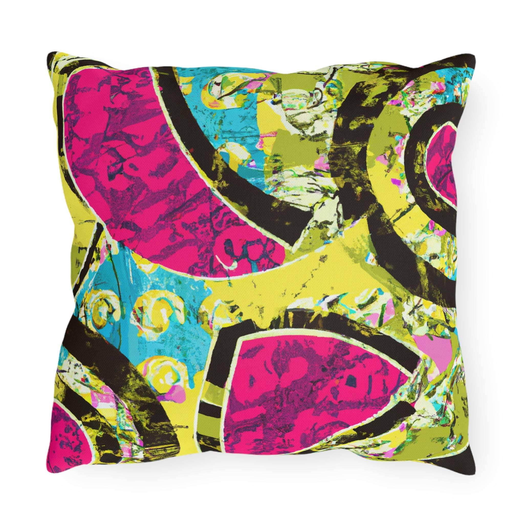 Serengeti Sunset Outdoor Throw Pillow-Afroadorn 