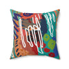 Vibrant African Culture Throw Pillow-Afroadorn 