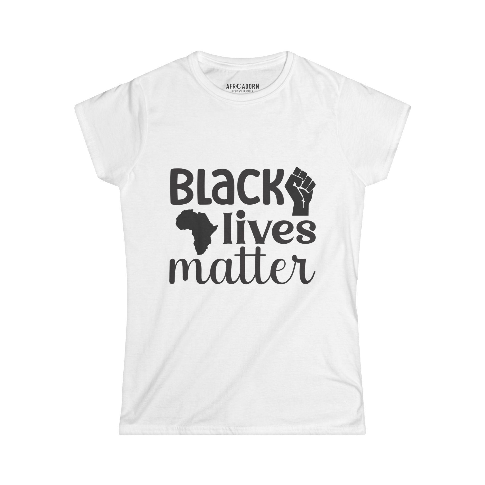 Black Lives Matter Women's T-Shirt-Afroadorn 