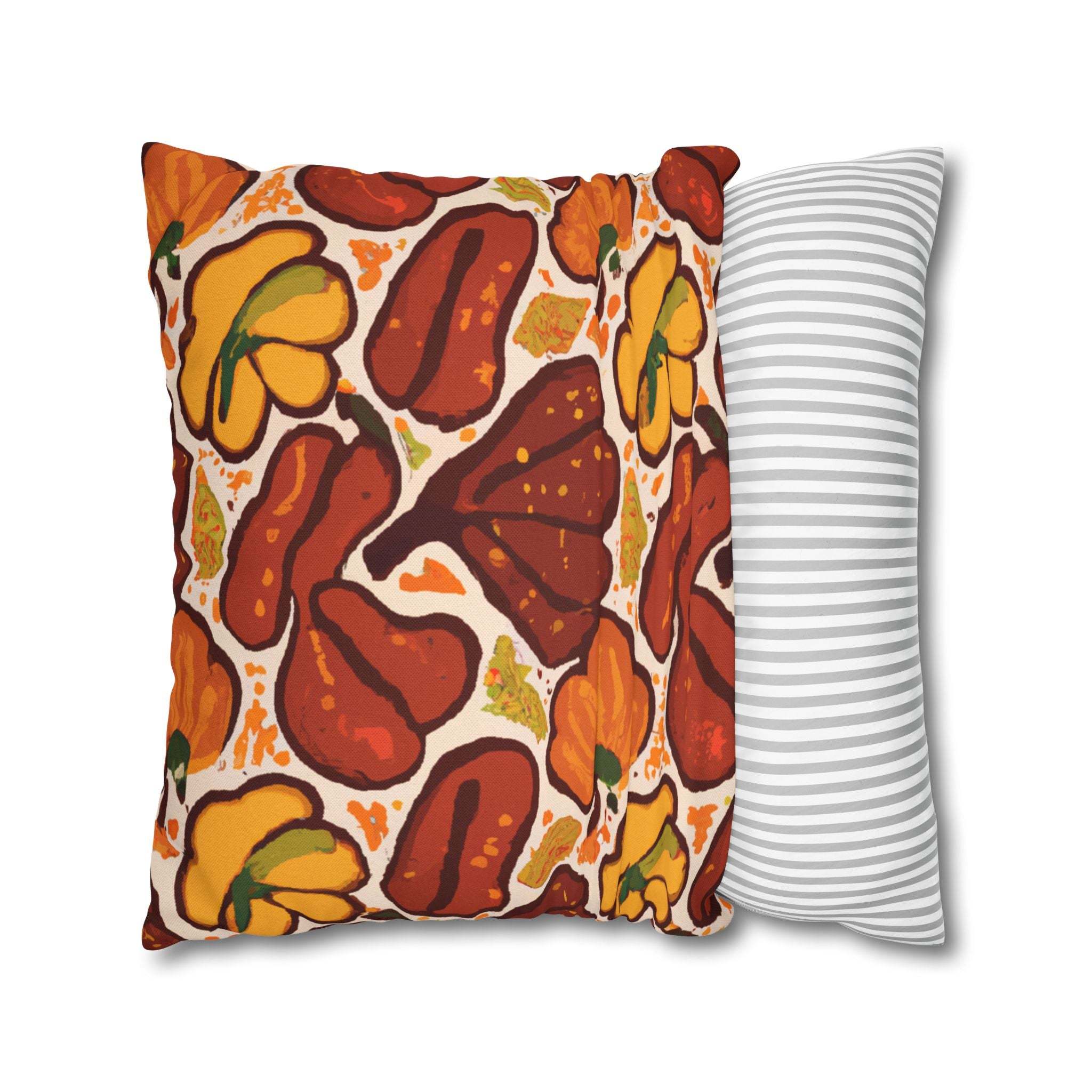 Autumn Baobab: Afrocentric Throw Pillow Cover-Afroadorn 