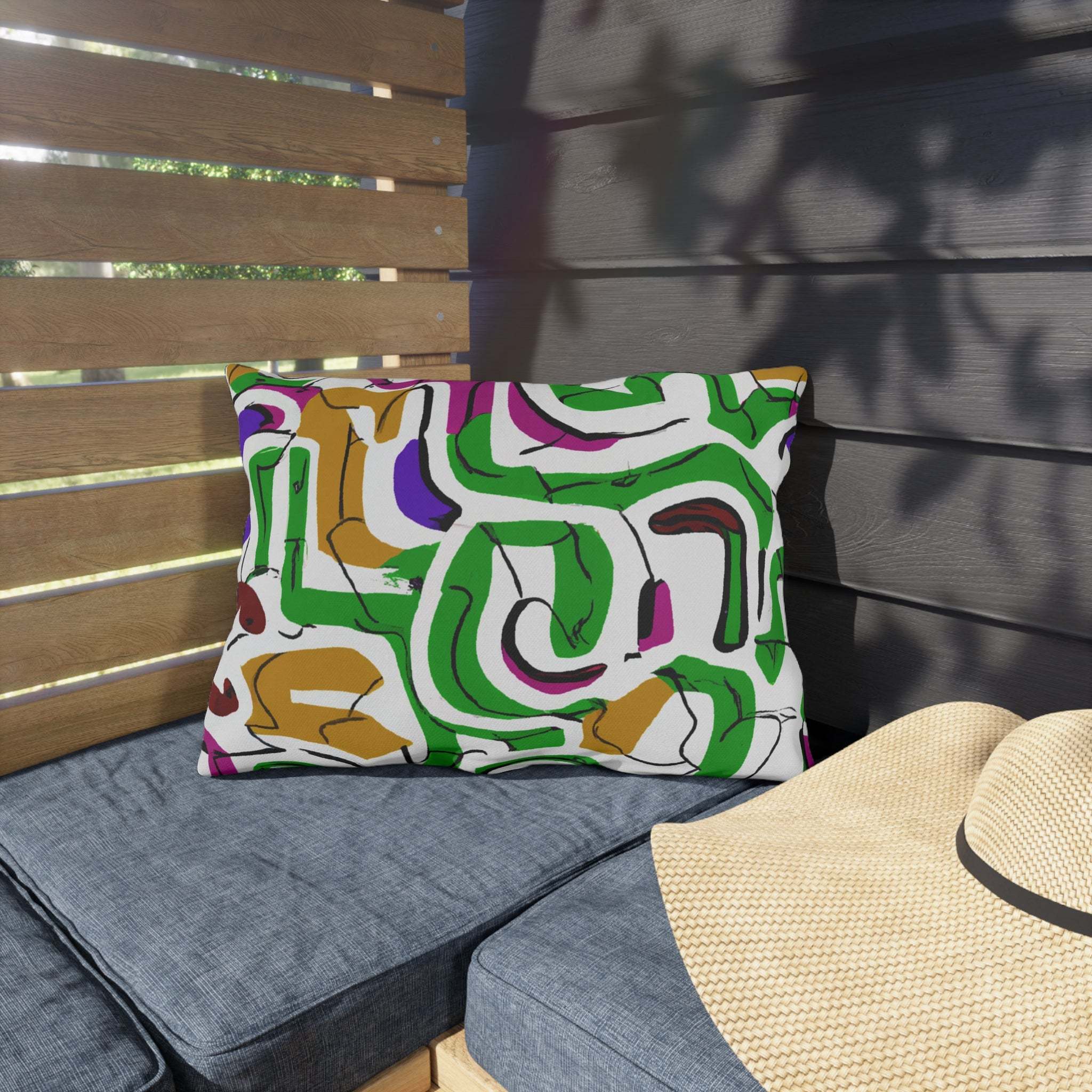 Unity in Colors Outdoor Throw Pillow-Afroadorn 