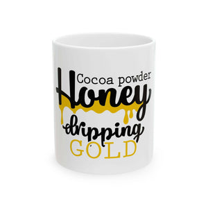 Honey Gold Drip Coffee Mug-Afroadorn 