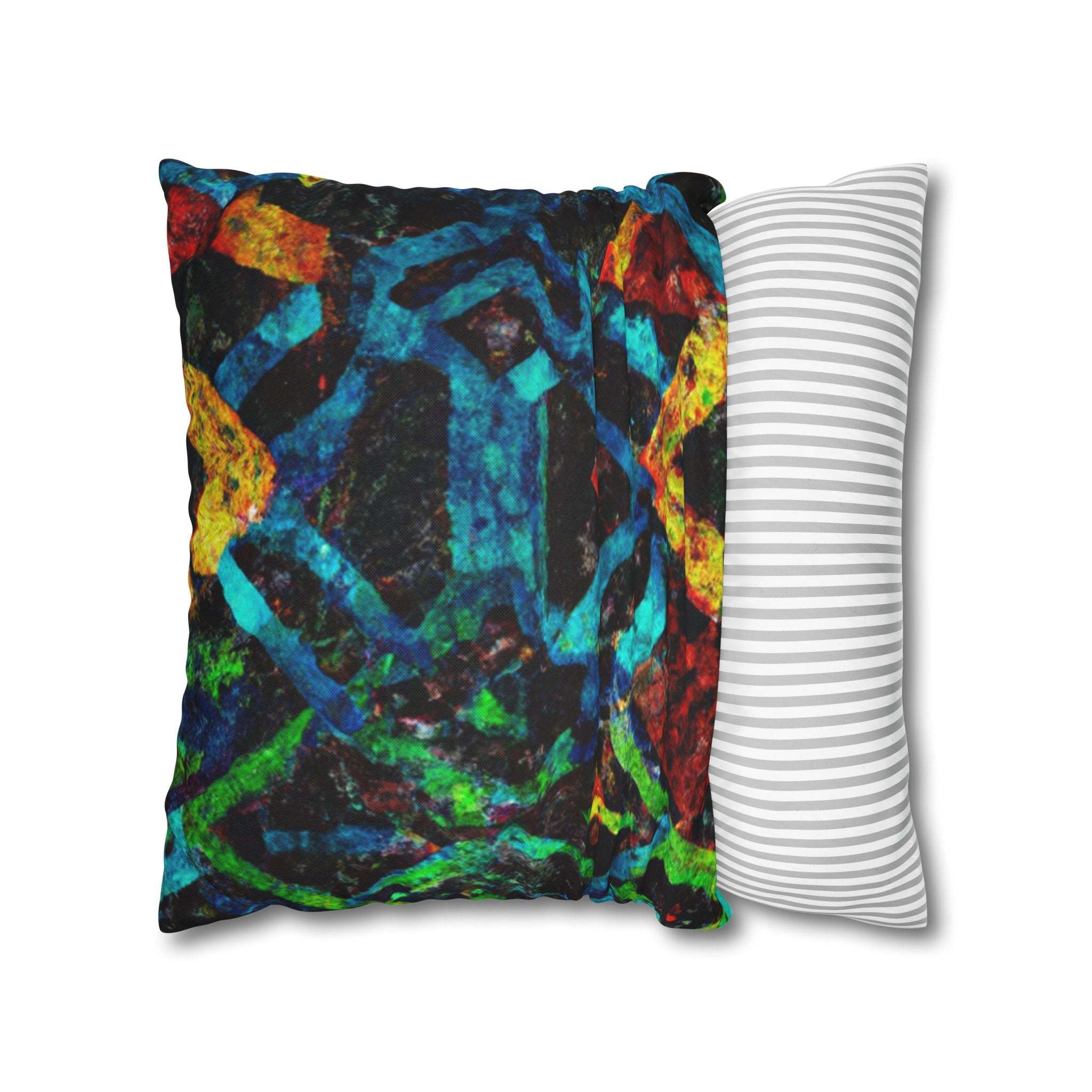 Vibrant Afrocentric Strength Pillow Case-Afroadorn 