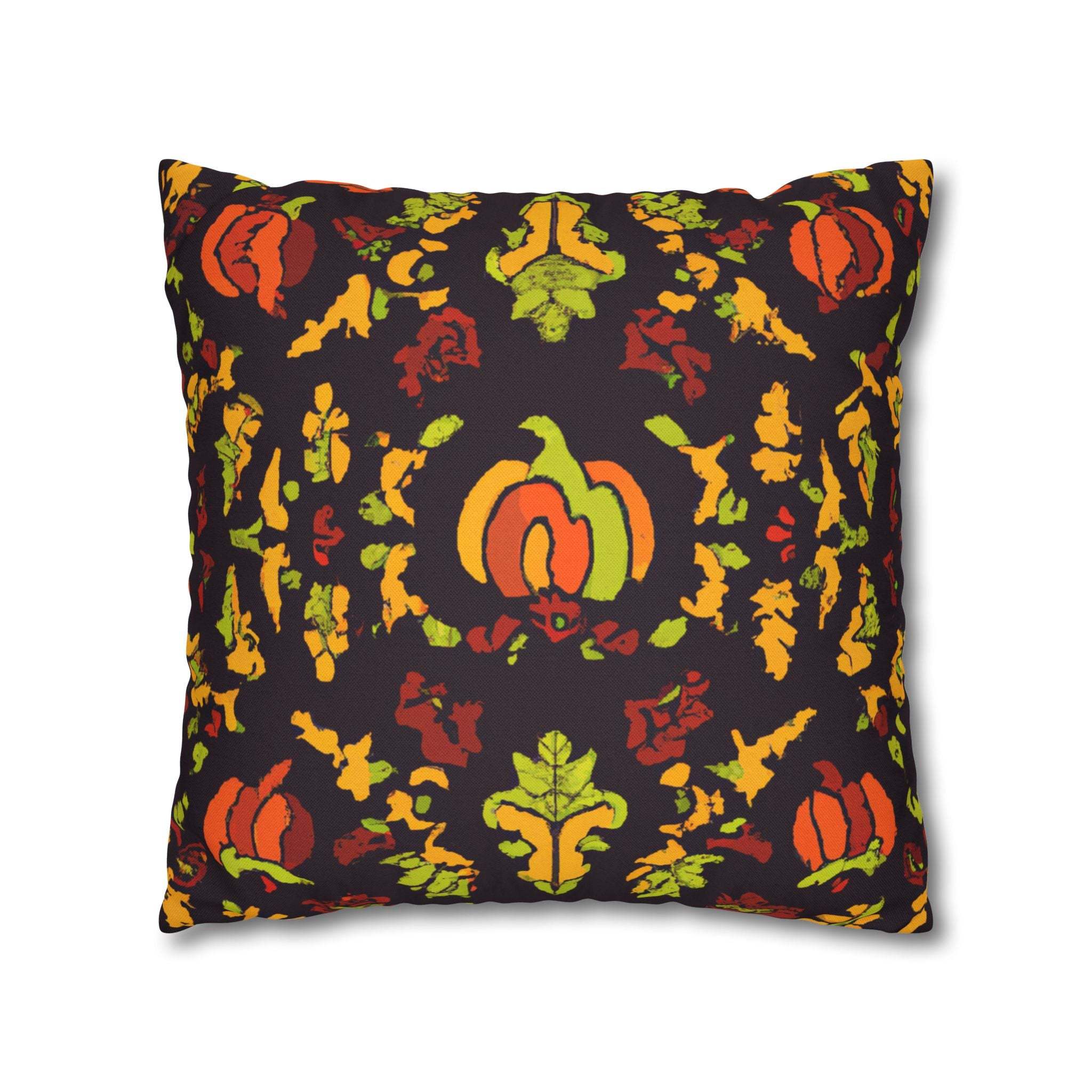 Vibrant Adinkra: Afrocentric Throw Pillow Case-Afroadorn 