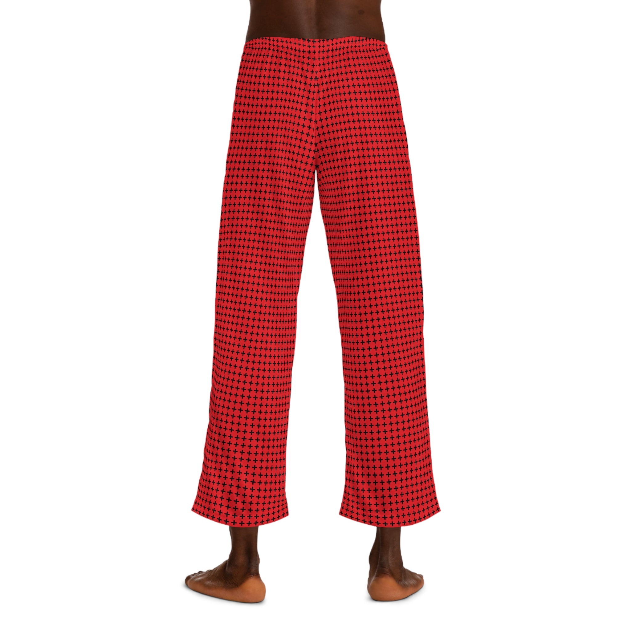 Strength & Unity All Over Print Pajama Pants (Red)-Afroadorn 