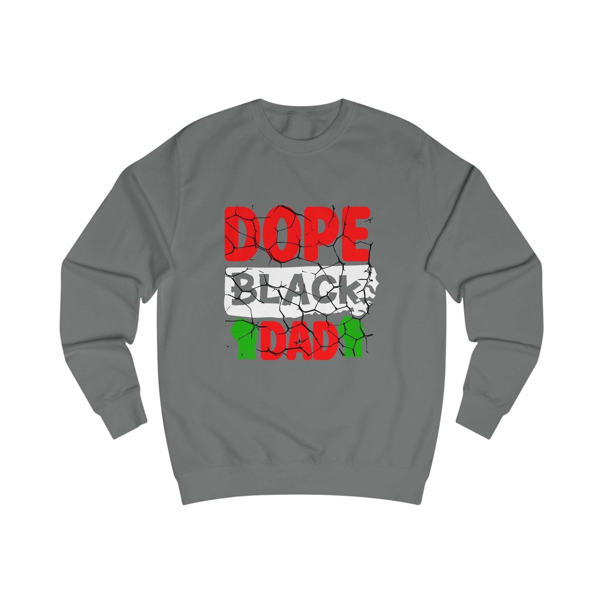 Empowered Black Dad Sweatshirt-Afroadorn 