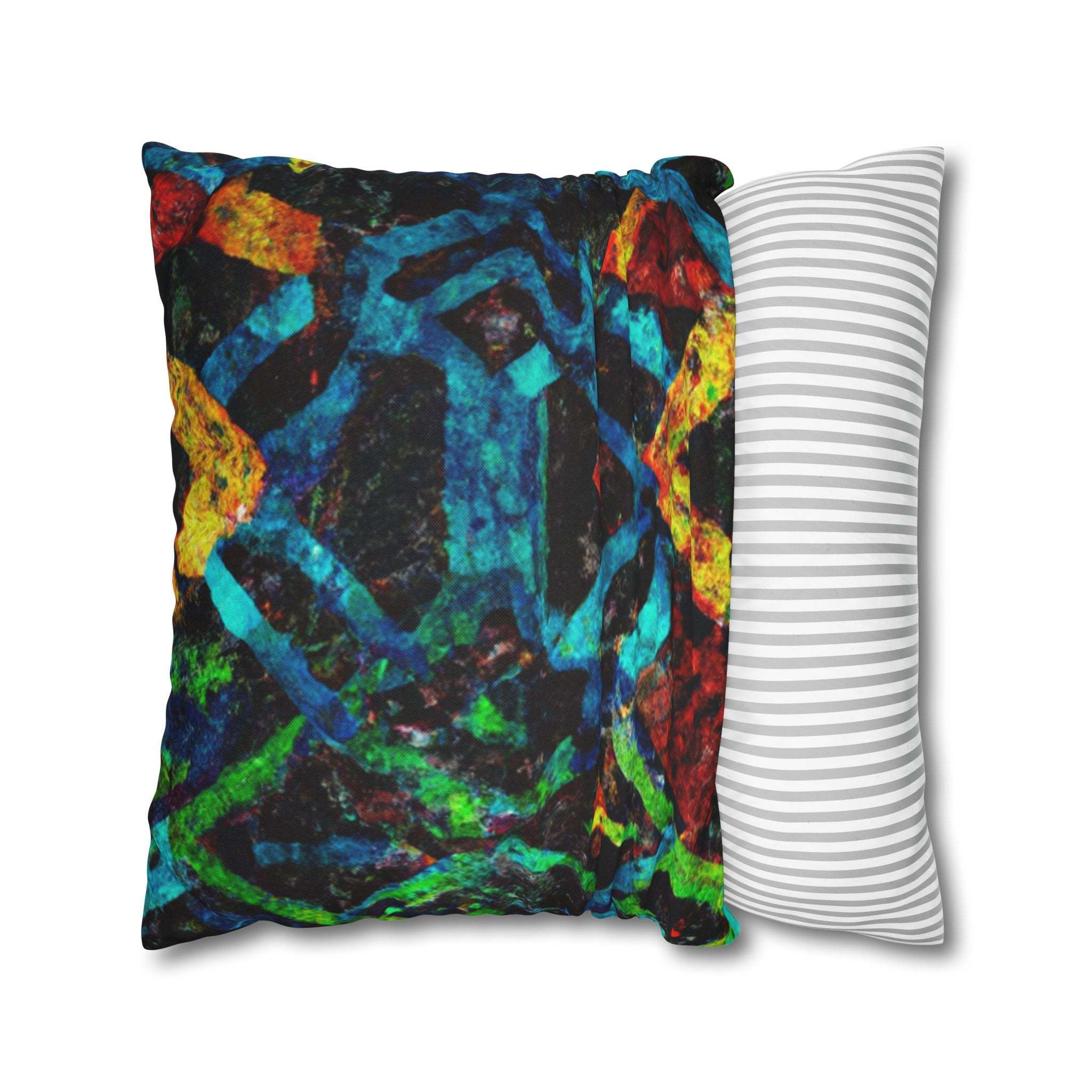 Vibrant Afrocentric Strength Pillow Case-Afroadorn 