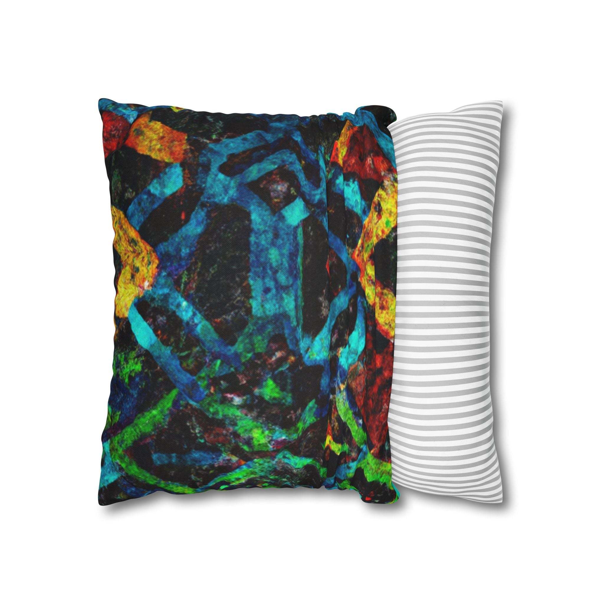 Vibrant Afrocentric Strength Pillow Case-Afroadorn 