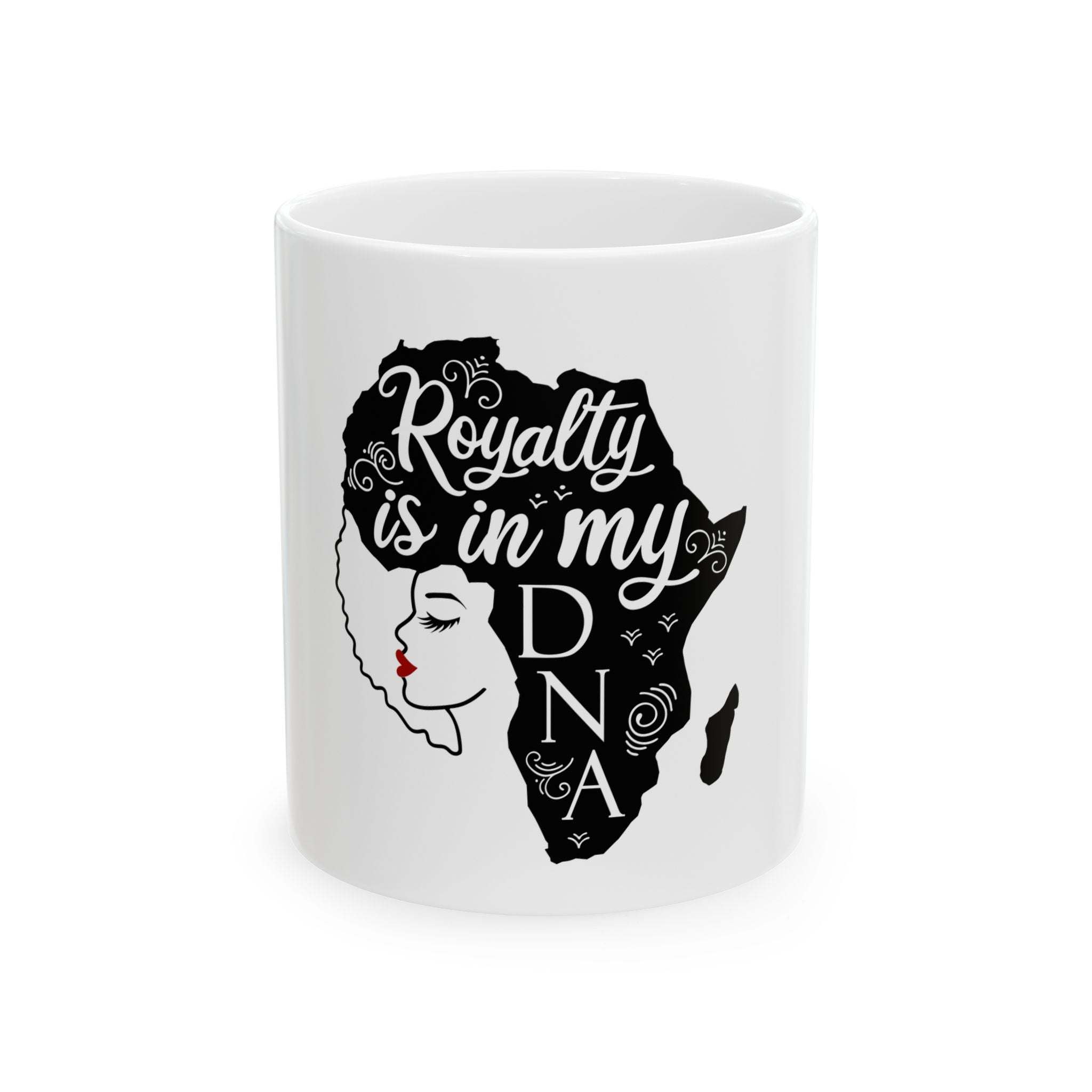 Royalty In My DNA Afro Pride Mug-Afroadorn 