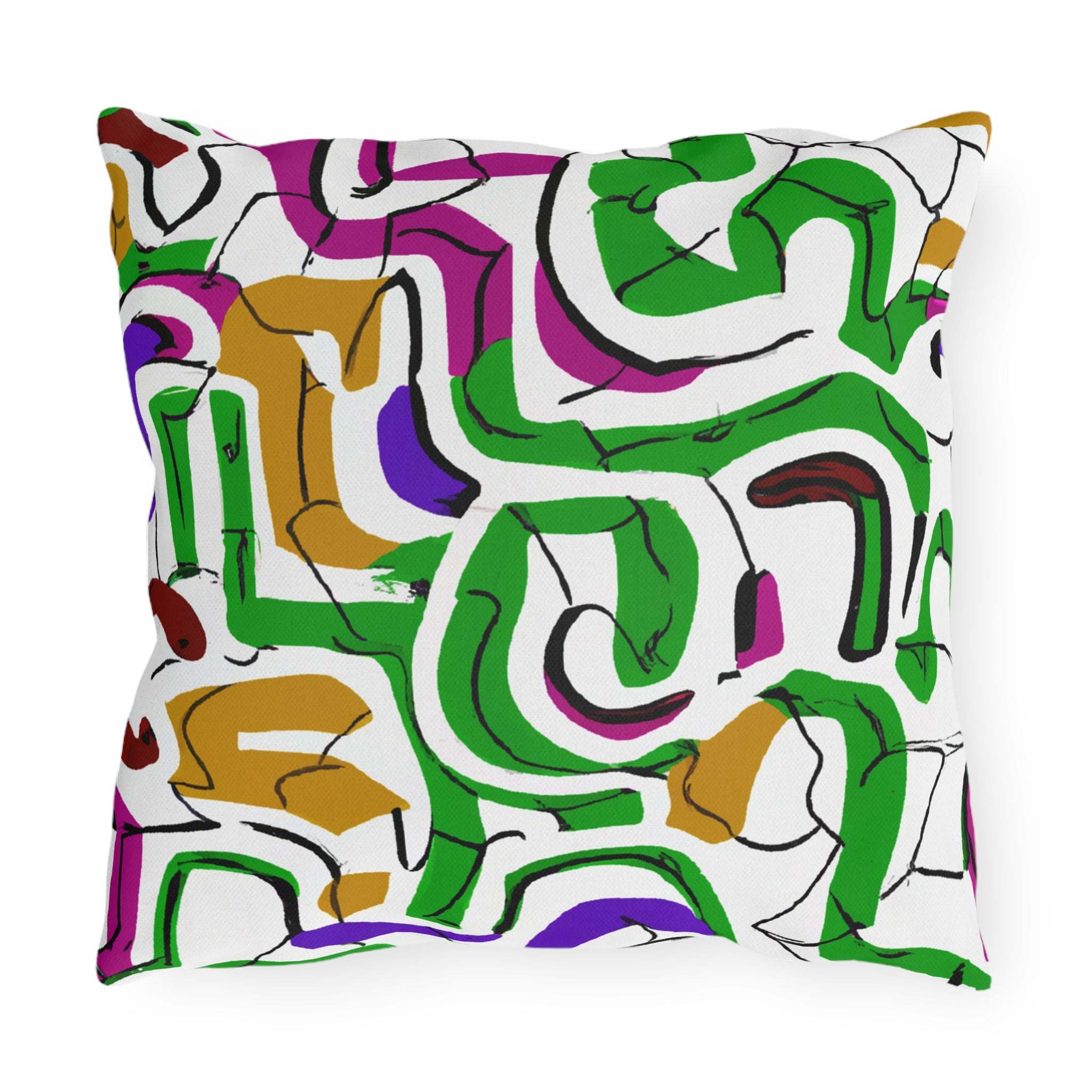 Unity in Colors Outdoor Throw Pillow-Afroadorn 