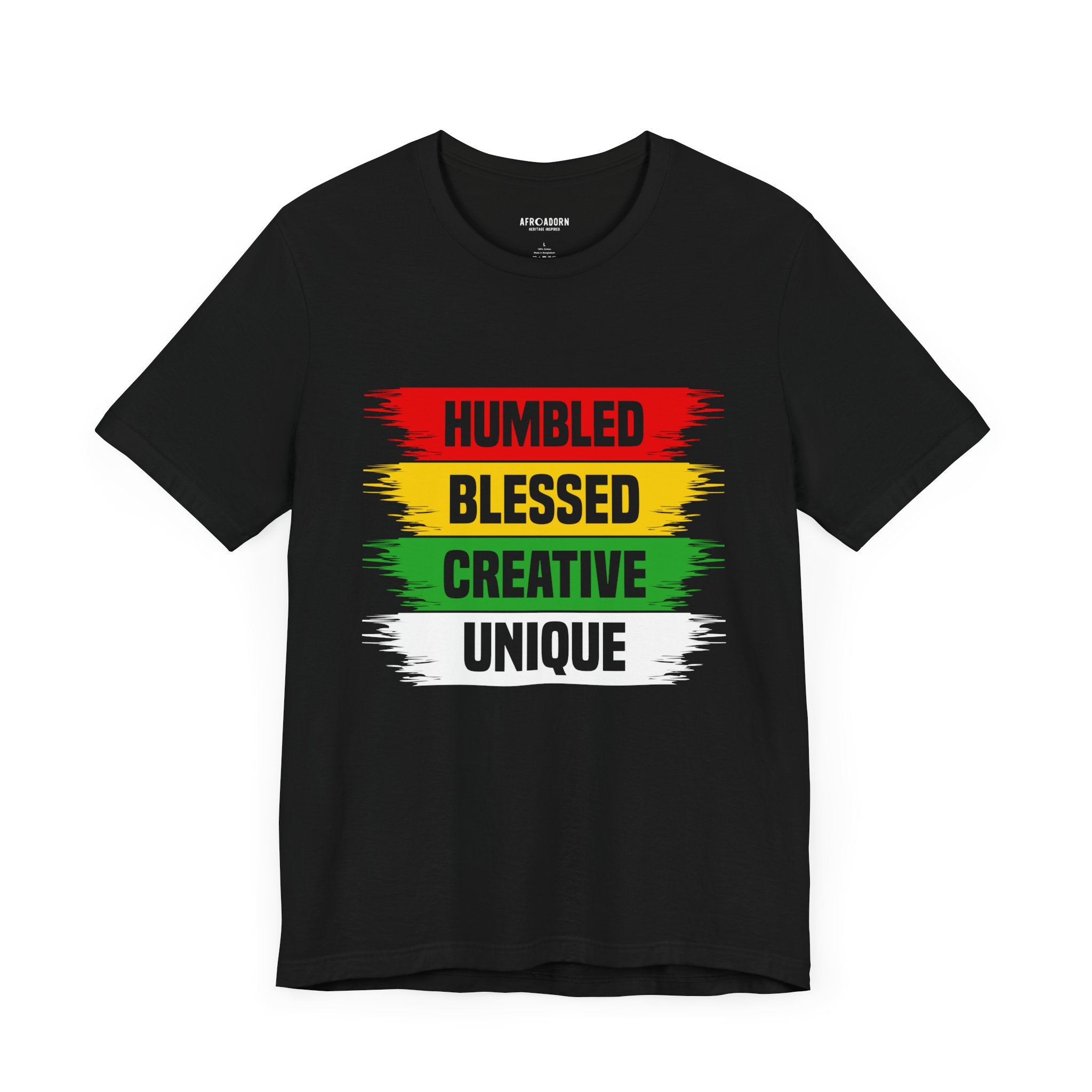 Humbled Blessed Creative Unique Pan-African T-Shirt-Afroadorn 