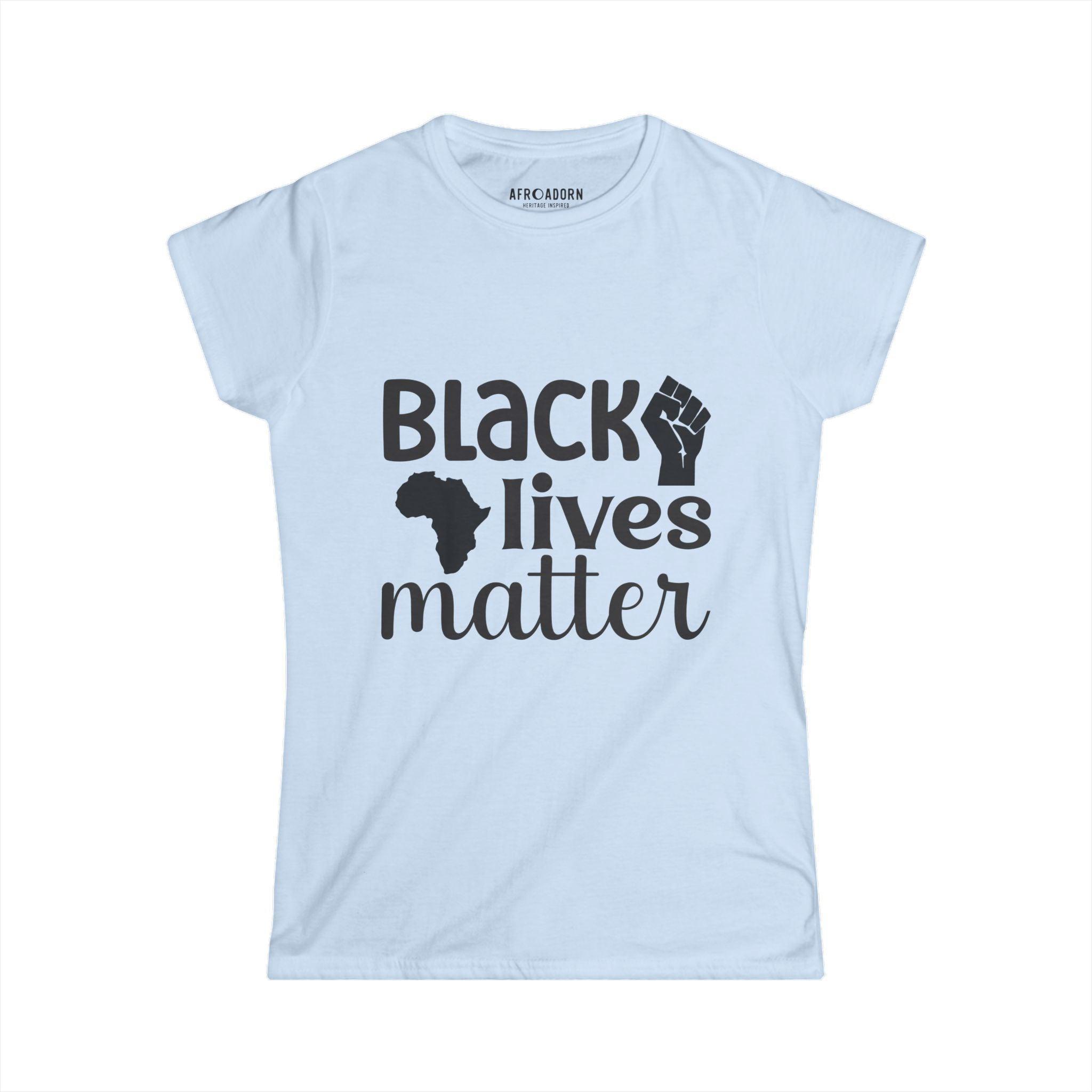 Black Lives Matter Women's T-Shirt-Afroadorn 