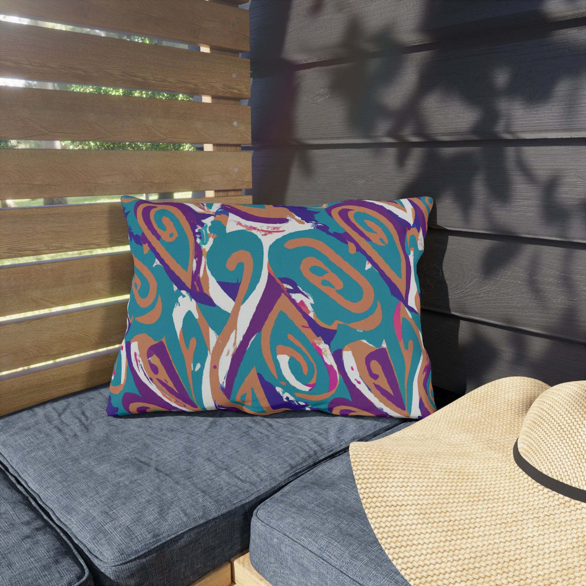 Afrisolar Vibrance - African-Inspired Outdoor Throw Pillow-Afroadorn 