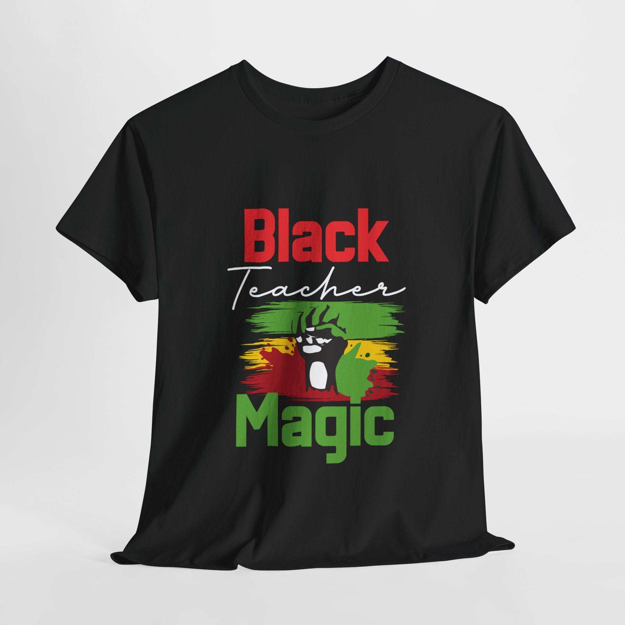 Black Teacher Magic T-Shirt-Afroadorn 