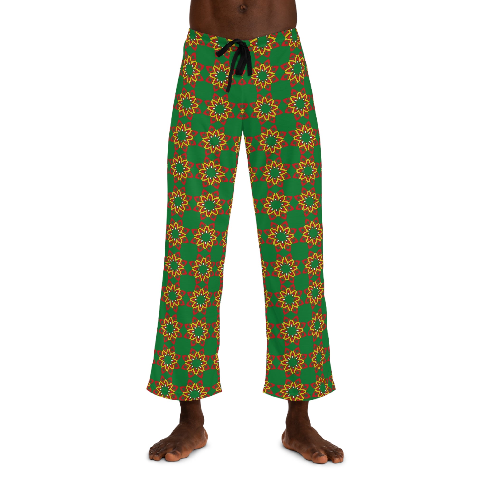 Pan-African Kaleidoscope Pajama Pants-Afroadorn 