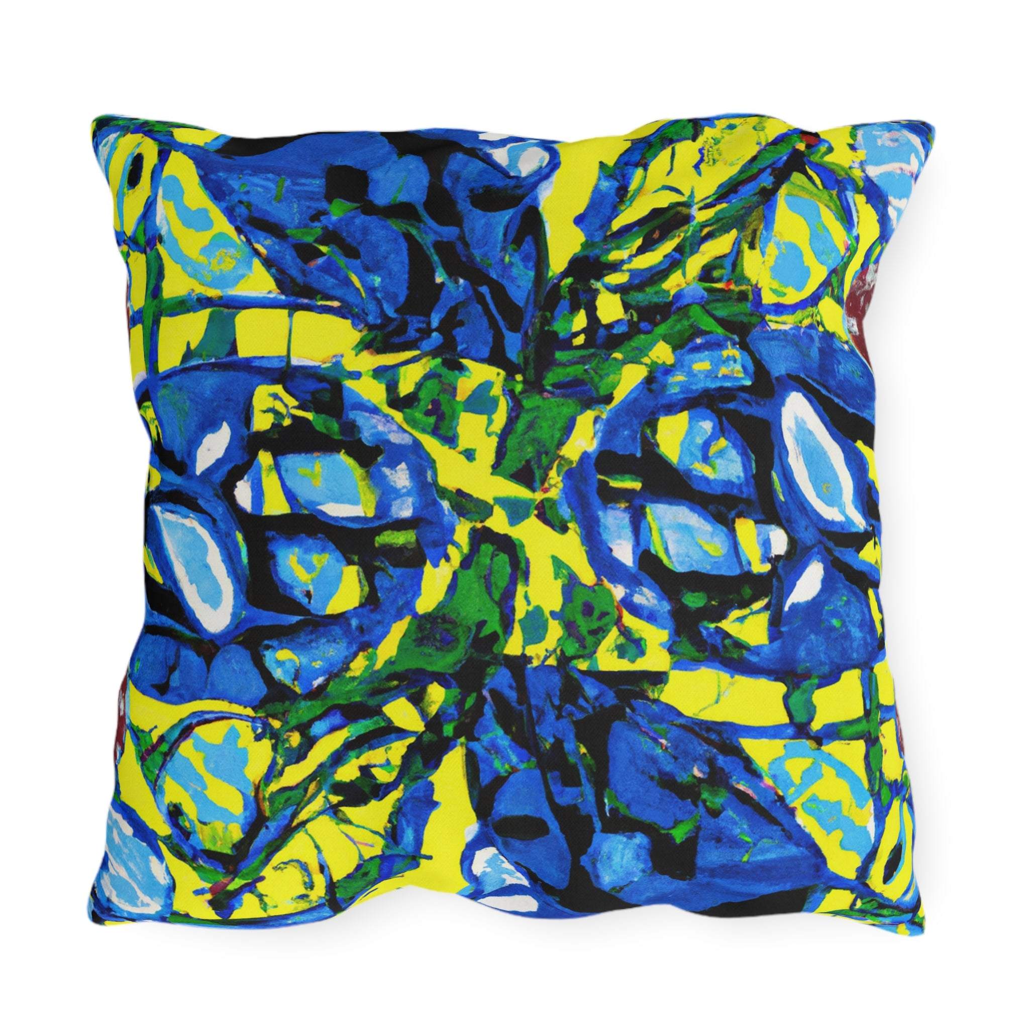 AfriCush Vibrance - African Art Inspired Outdoor Pillow-Afroadorn 