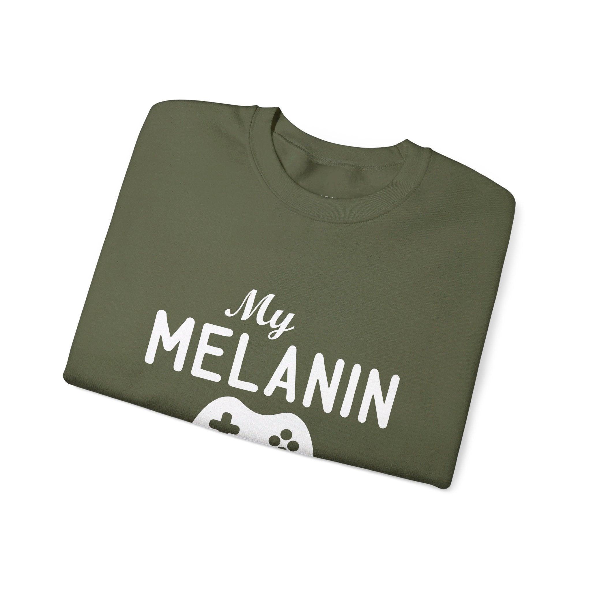 Melanin Power Sweatshirt-Afroadorn 