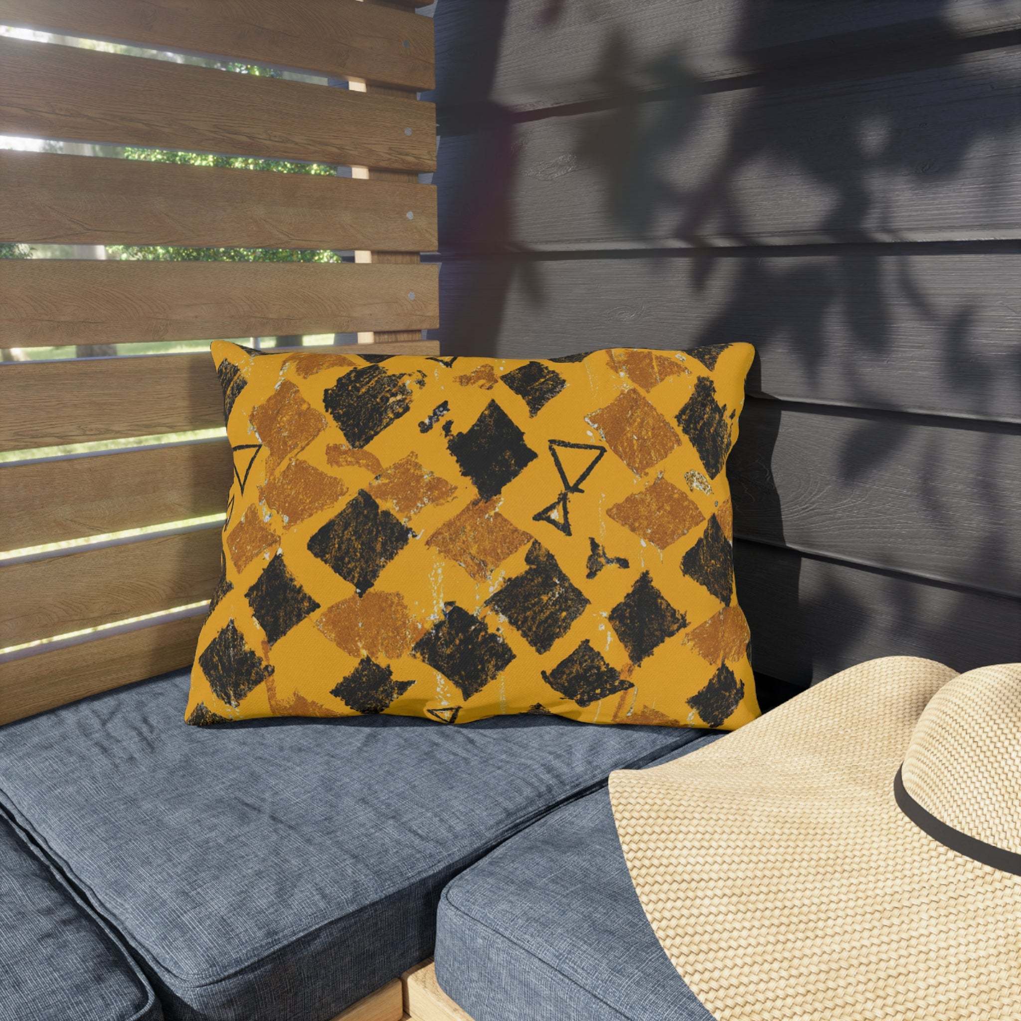 AfroLux Unity Outdoor Pillow - Vibrant African Heritage-Afroadorn 