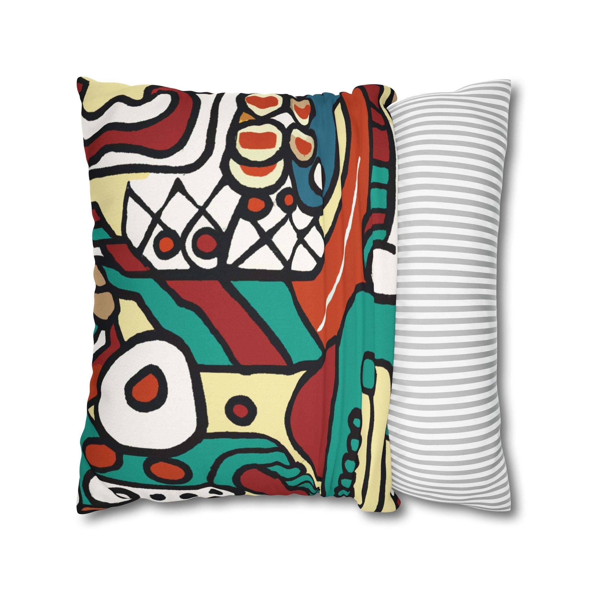 Pan-African Pride Geometric Pillow Case-Afroadorn 