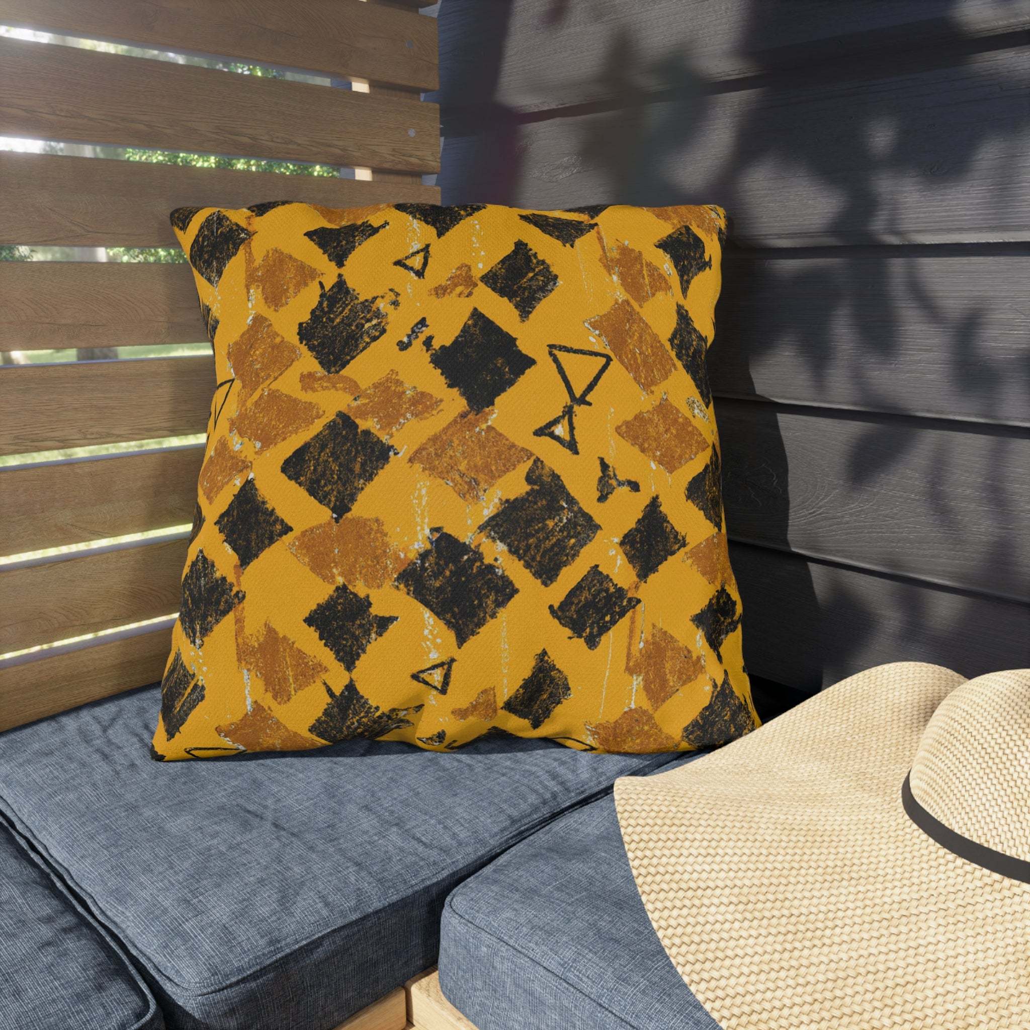 AfroLux Unity Outdoor Pillow - Vibrant African Heritage-Afroadorn 