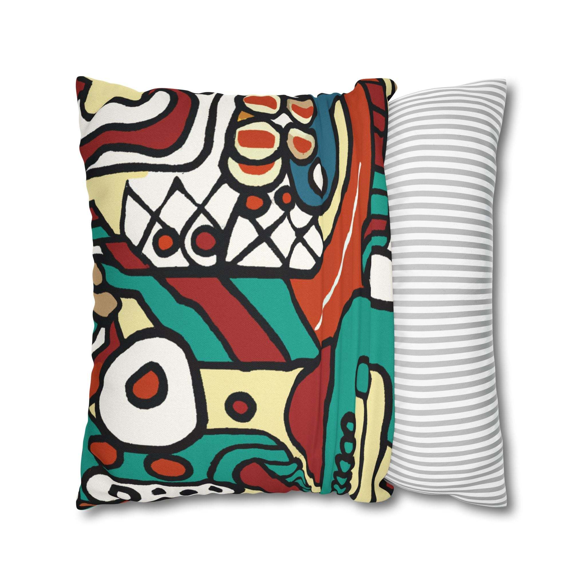 Pan-African Pride Geometric Pillow Case-Afroadorn 