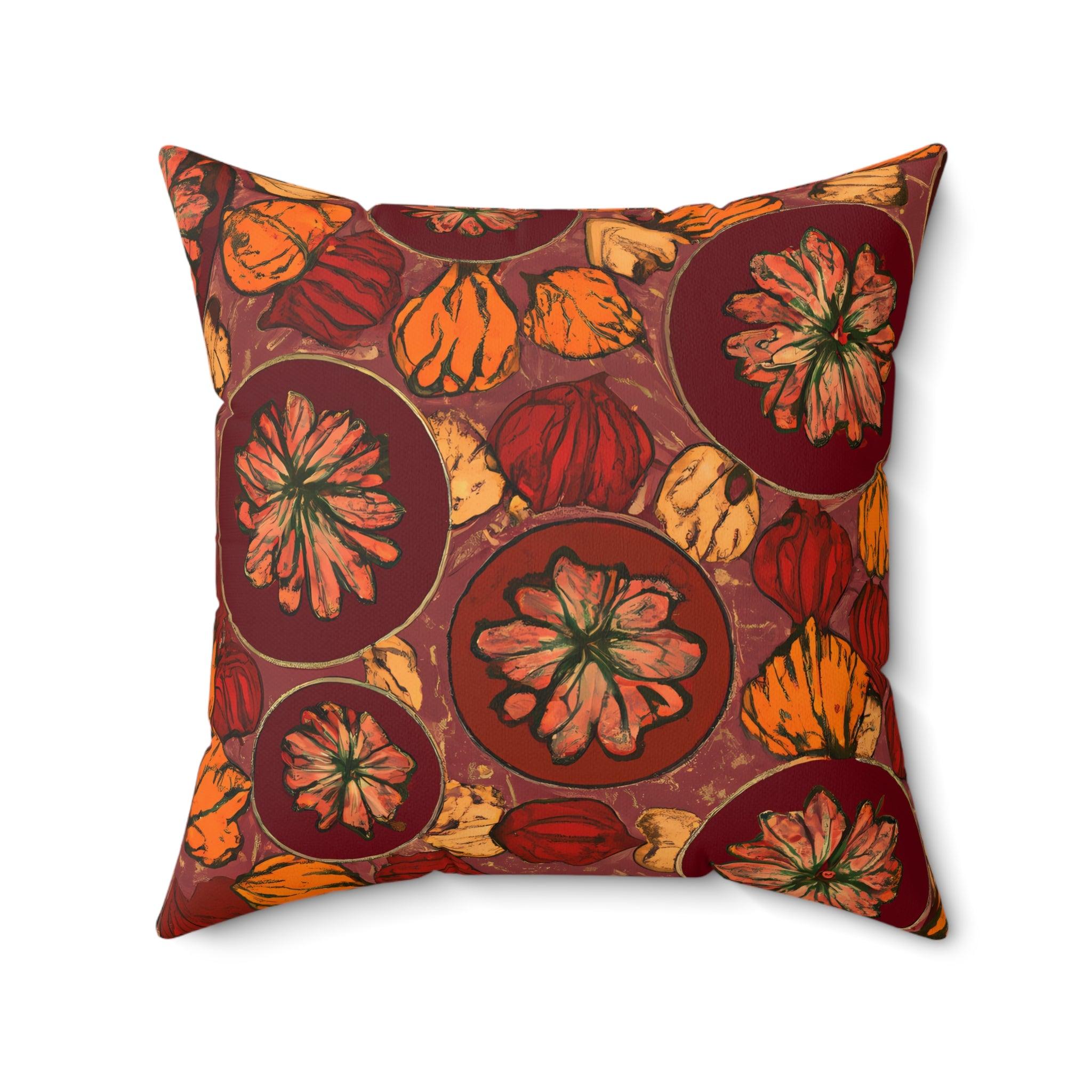 Amber Kente: Tribal Print Throw Pillow - Afroadorn 