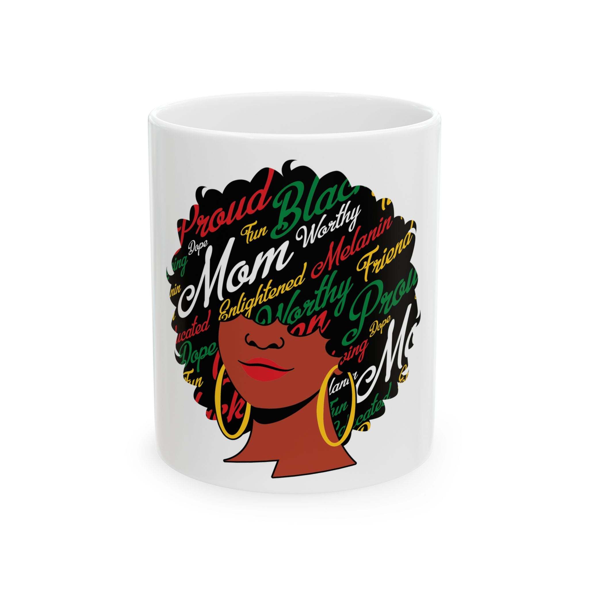 Empowered Melanin Queen 11oz Mug-Afroadorn 