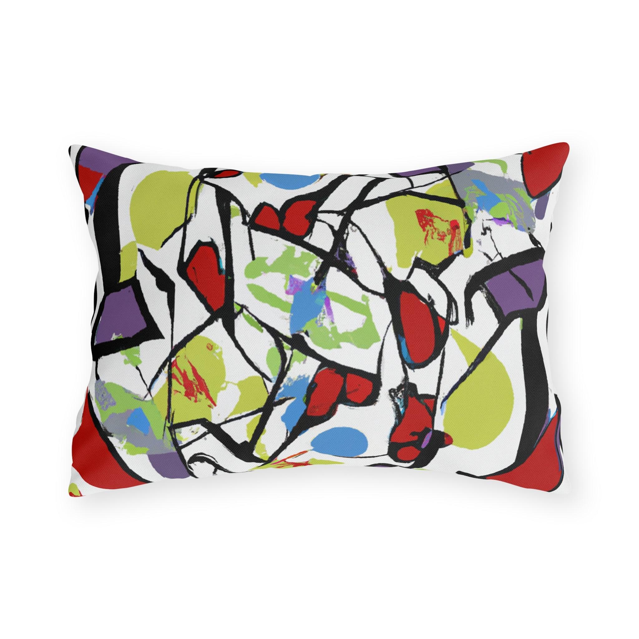 AfroSunset Oasis Outdoor Throw Pillow-Afroadorn 