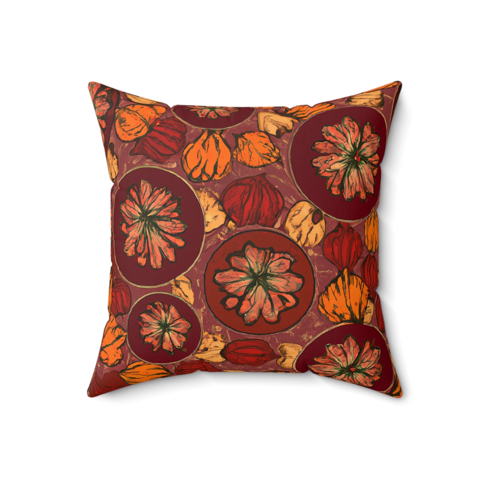 Amber Kente: Tribal Print Throw Pillow - Afroadorn 