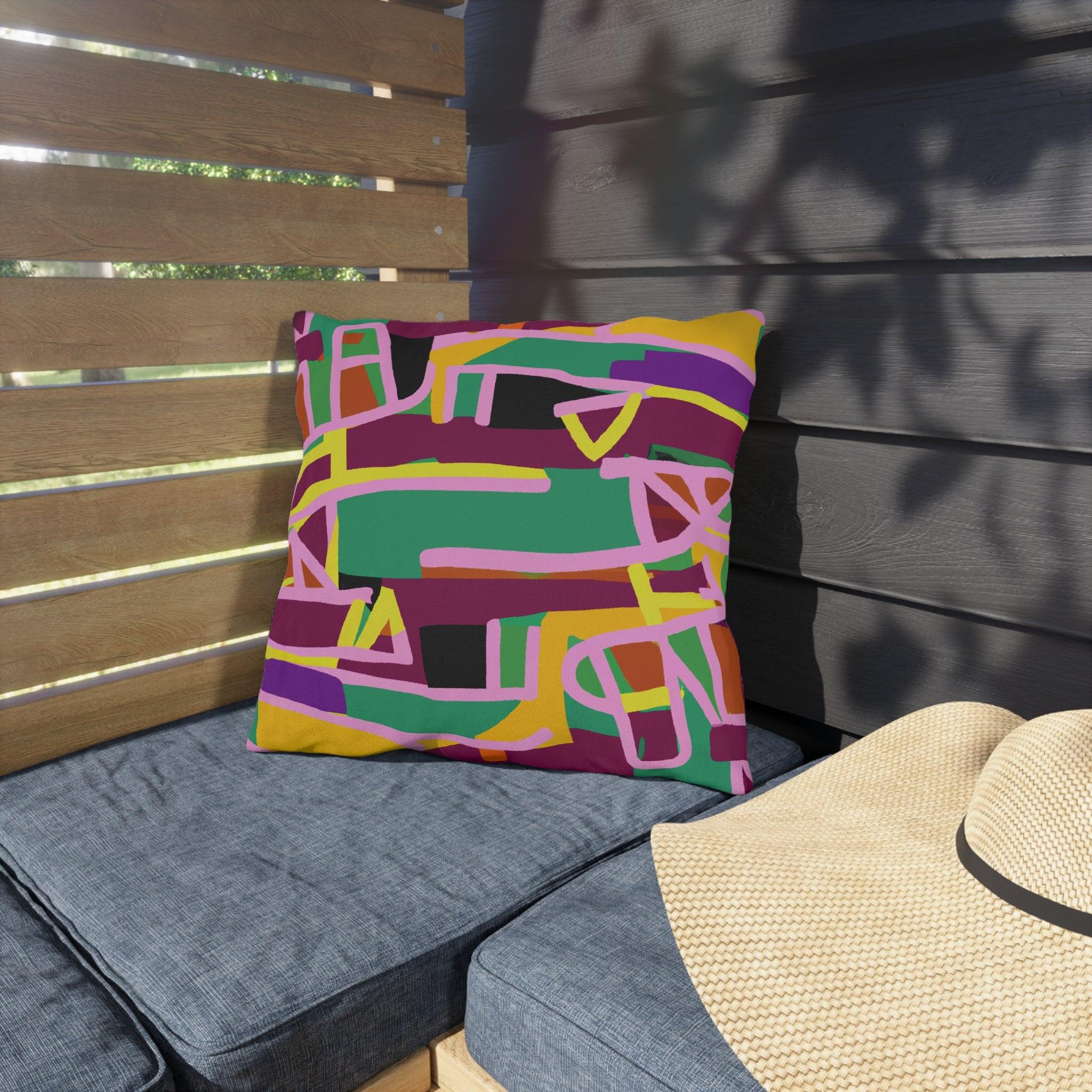 Kovango- African Inspired Outdoor Accent Pillow-Afroadorn 