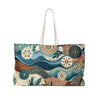 Oceanic Escape Weekender Travel Tote Bag - 24 × 13-Afroadorn 