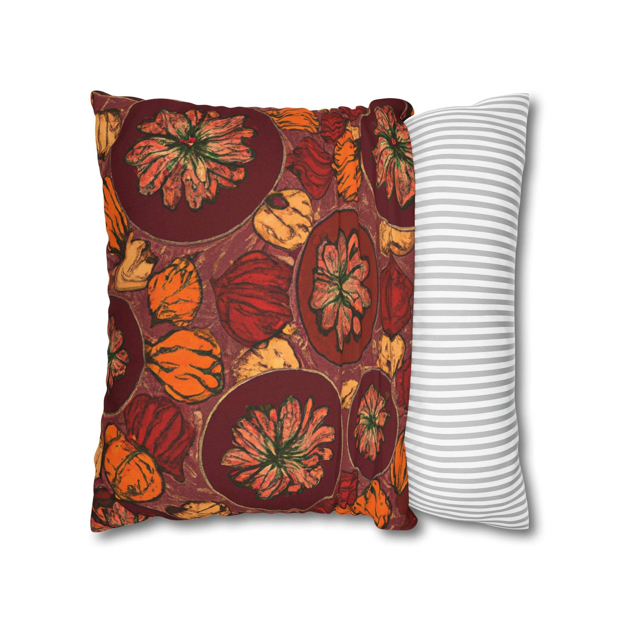 Earthy Vibes African Print Throw Pillow Case-Afroadorn 