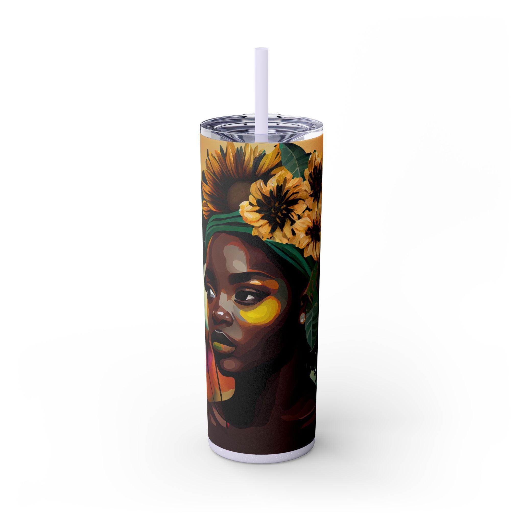 Earthy Afro Beauty 20oz Tumbler-Afroadorn 