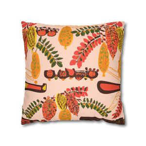 Serengeti Vibes: Vibrant Tribal Print Suede Pillow Cover-Afroadorn 