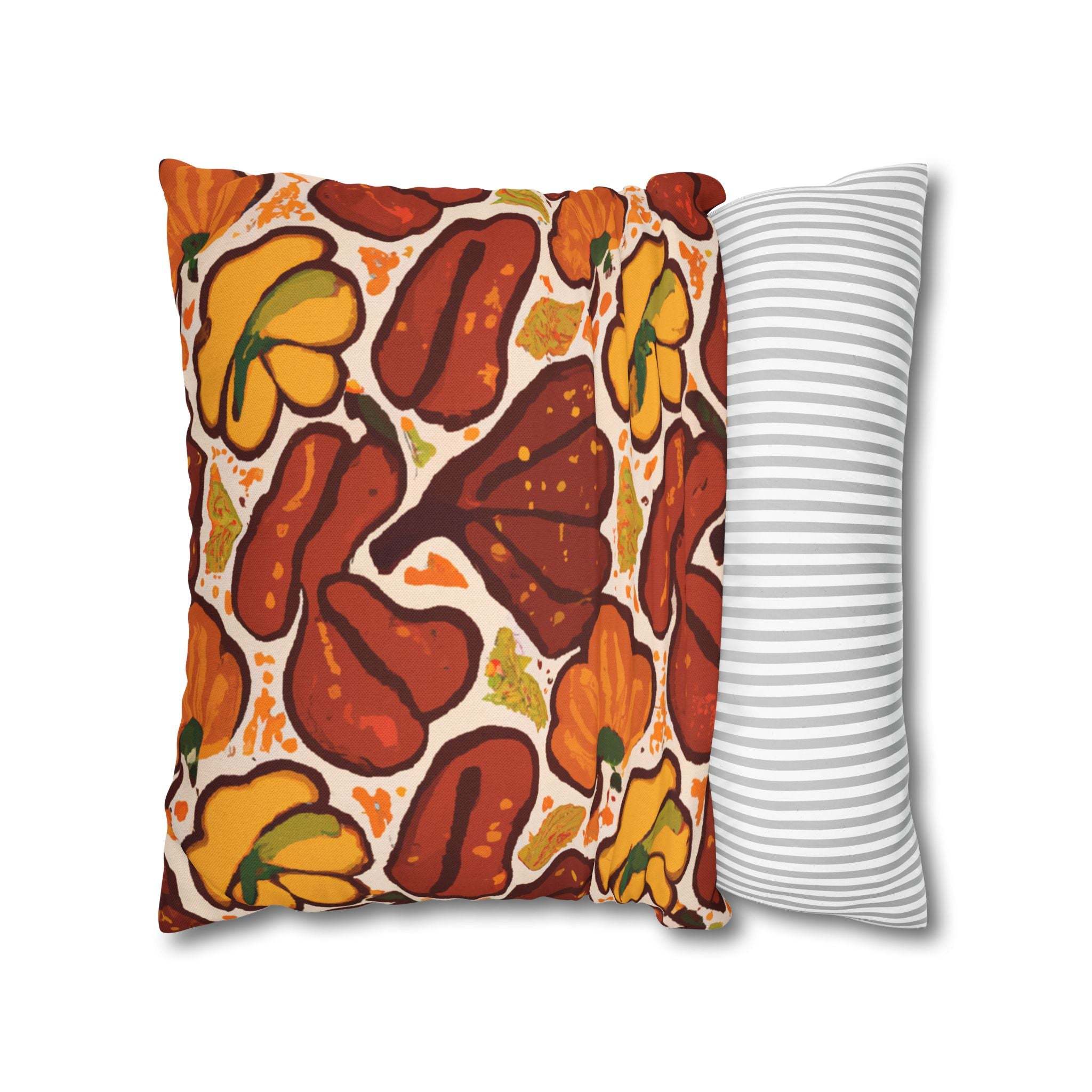 Autumn Baobab: Afrocentric Throw Pillow Cover-Afroadorn 