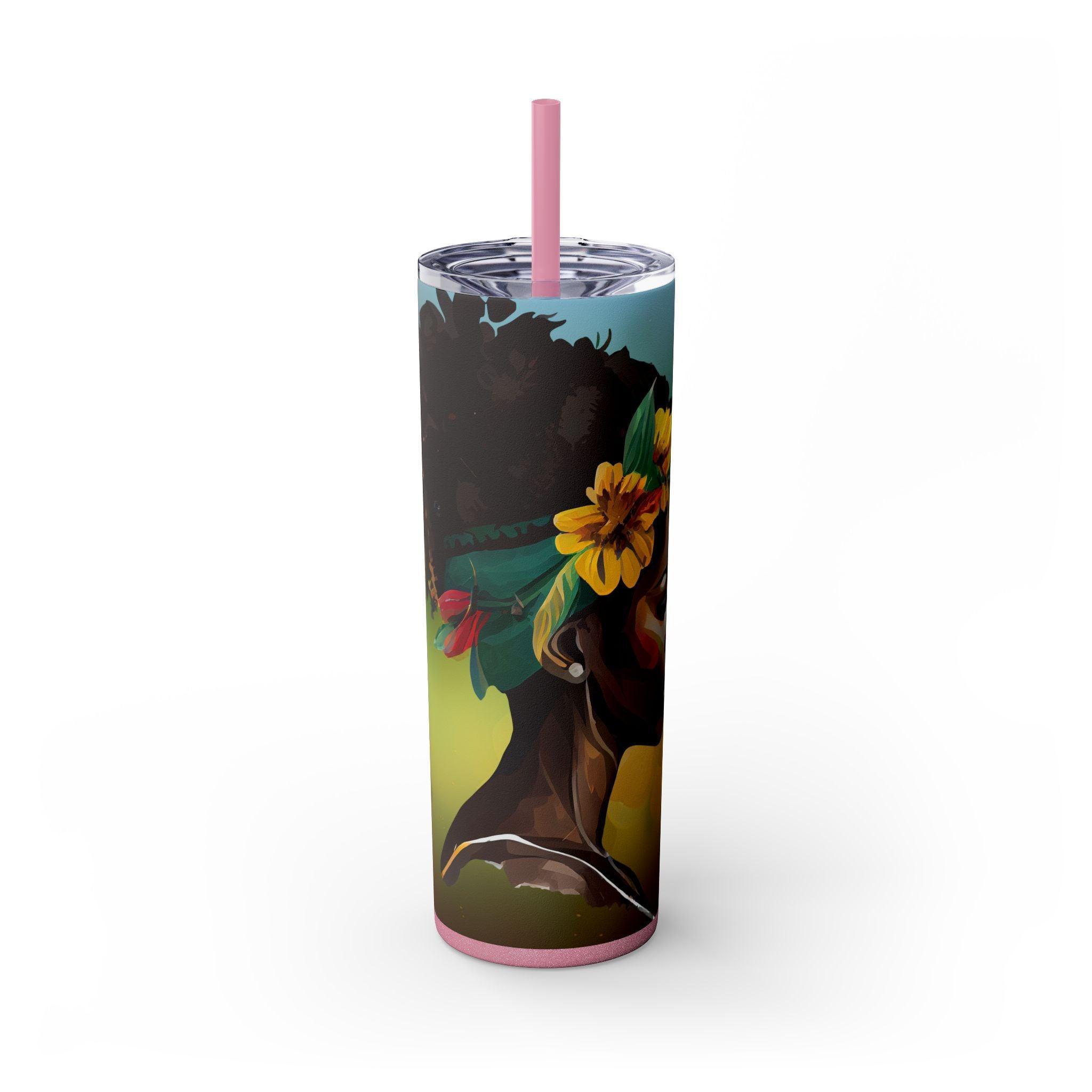 African Roots 20oz Skinny Tumbler-Afroadorn 