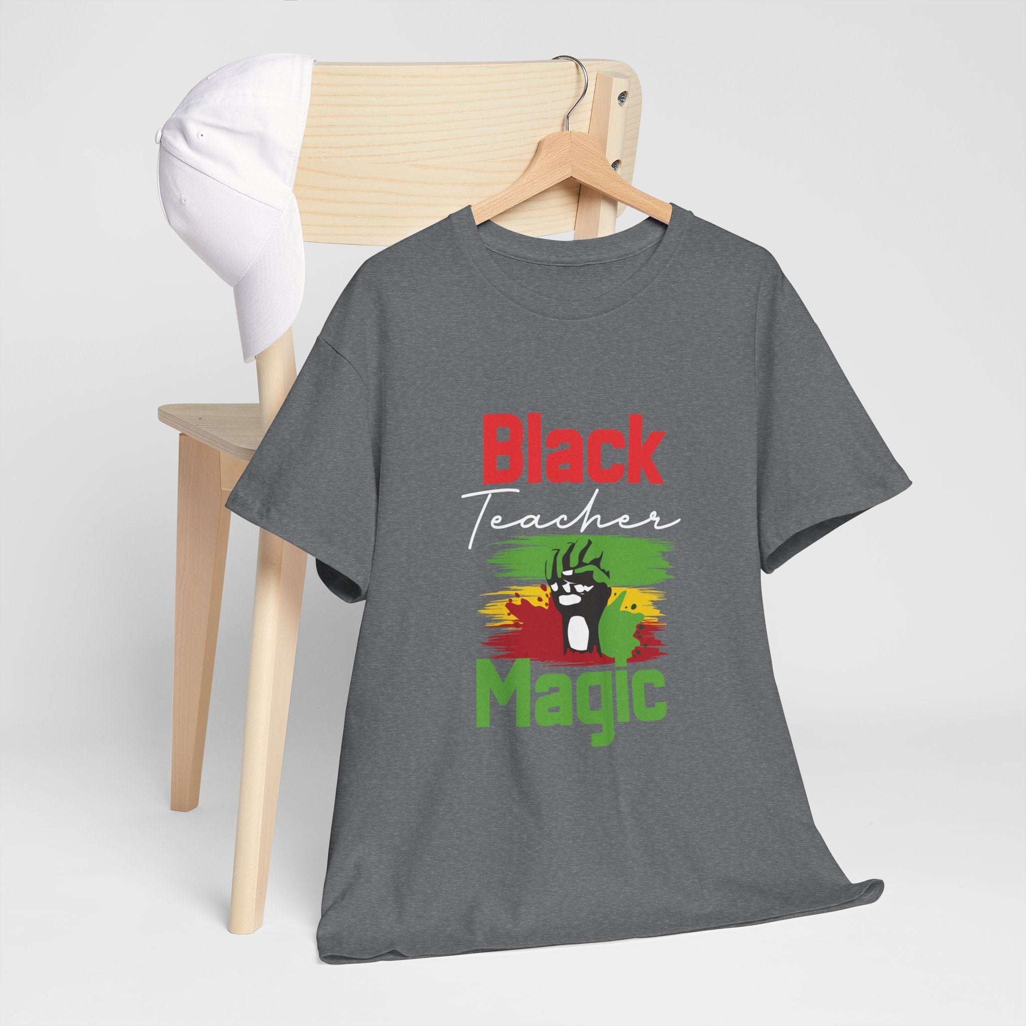 Black Teacher Magic T-Shirt-Afroadorn 