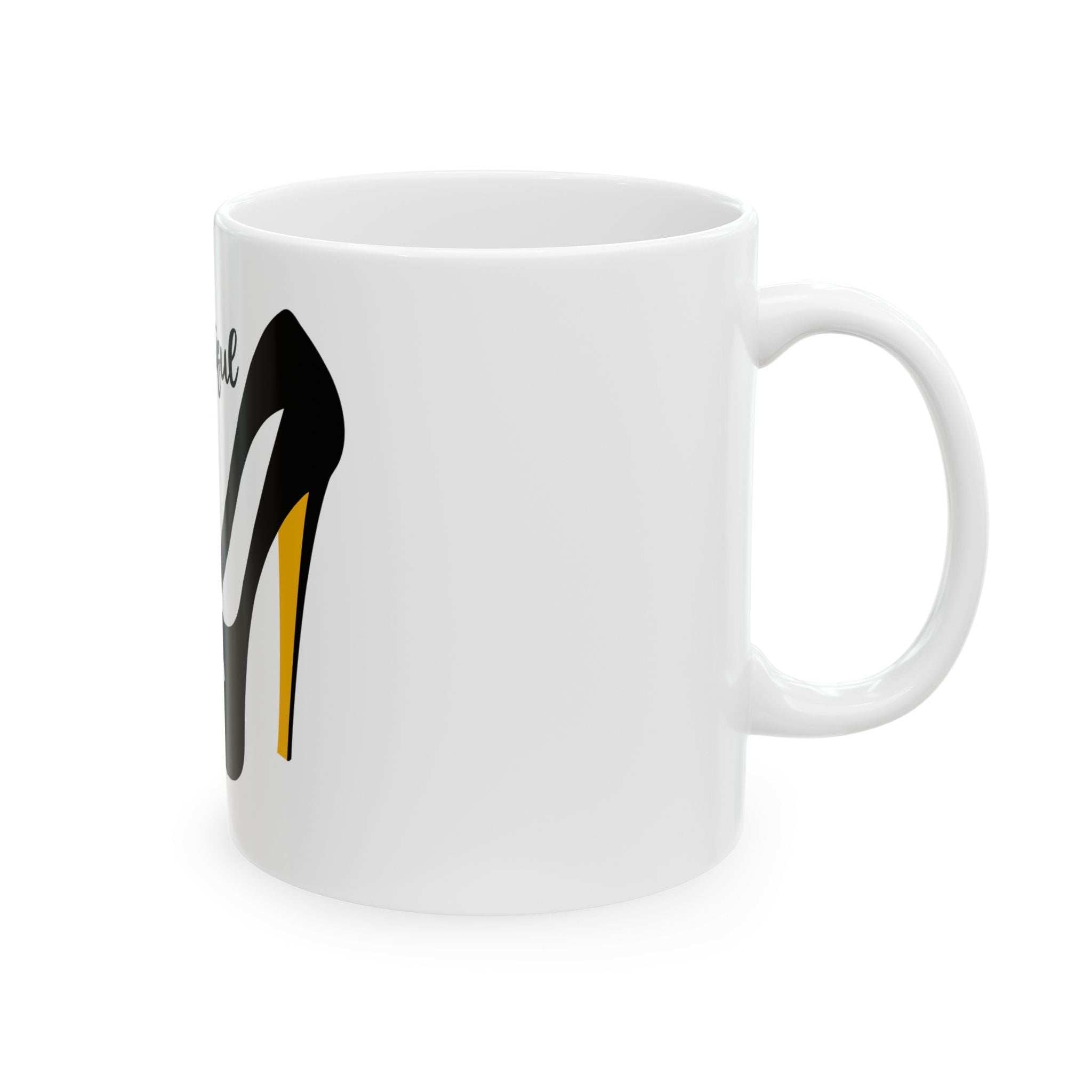 Bold & Bossy Black Gold Coffee Mug-Afroadorn 